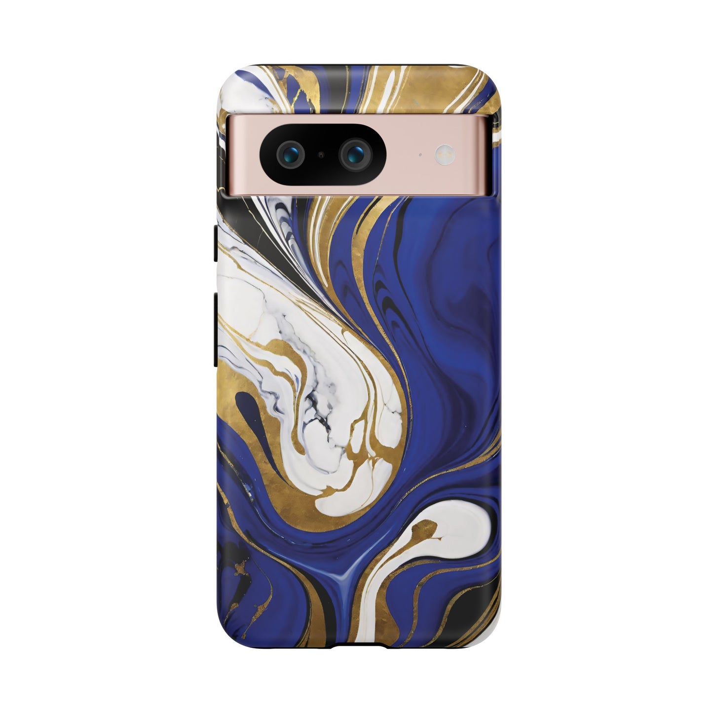 Blue and Gold Swirl 01