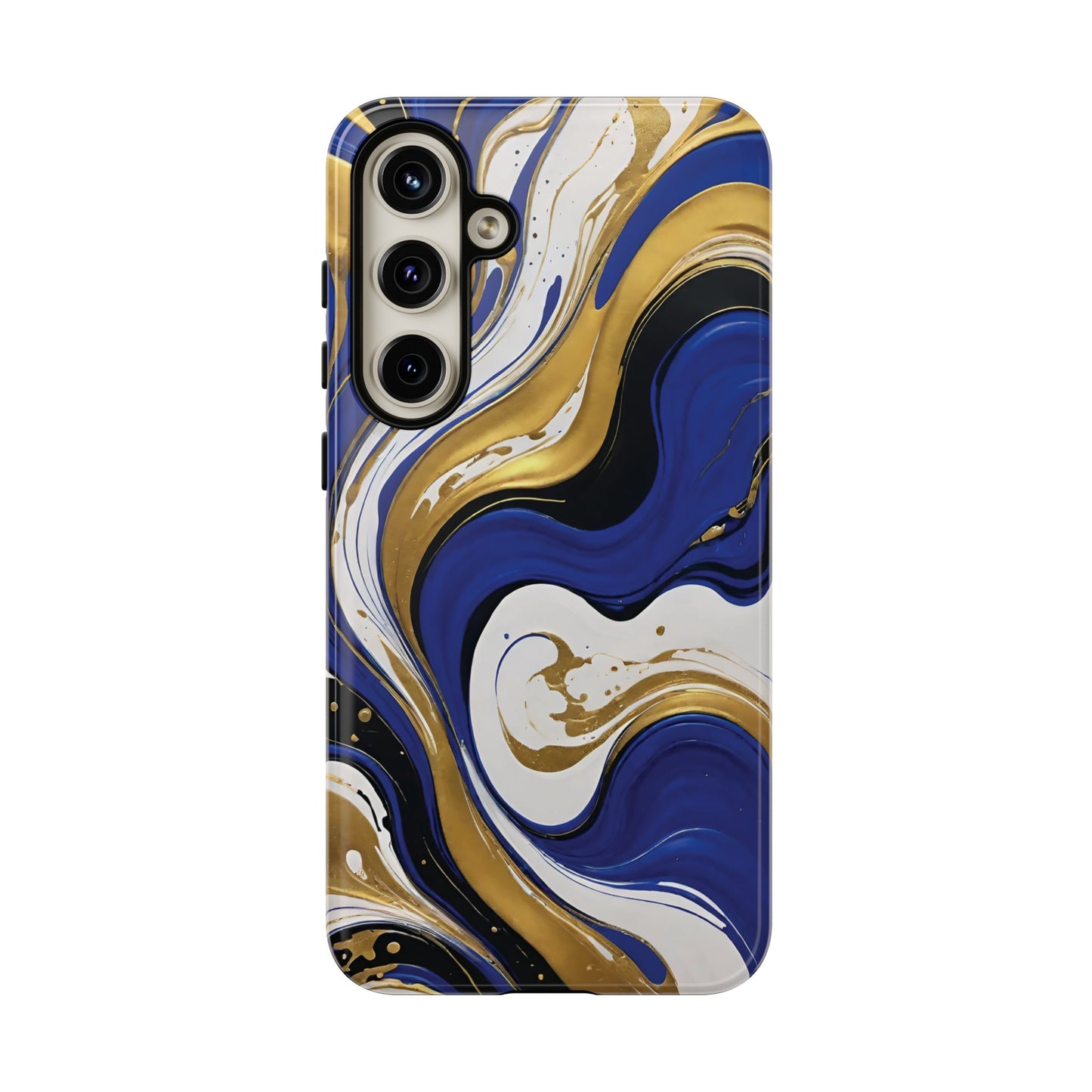 Blue and Gold Swirl 02