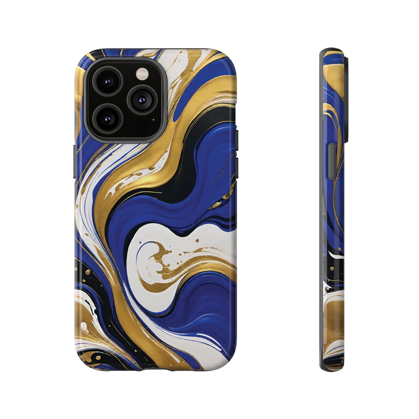 Blue and Gold Swirl 02