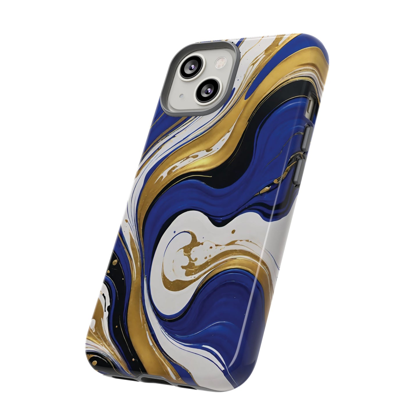 Blue and Gold Swirl 02