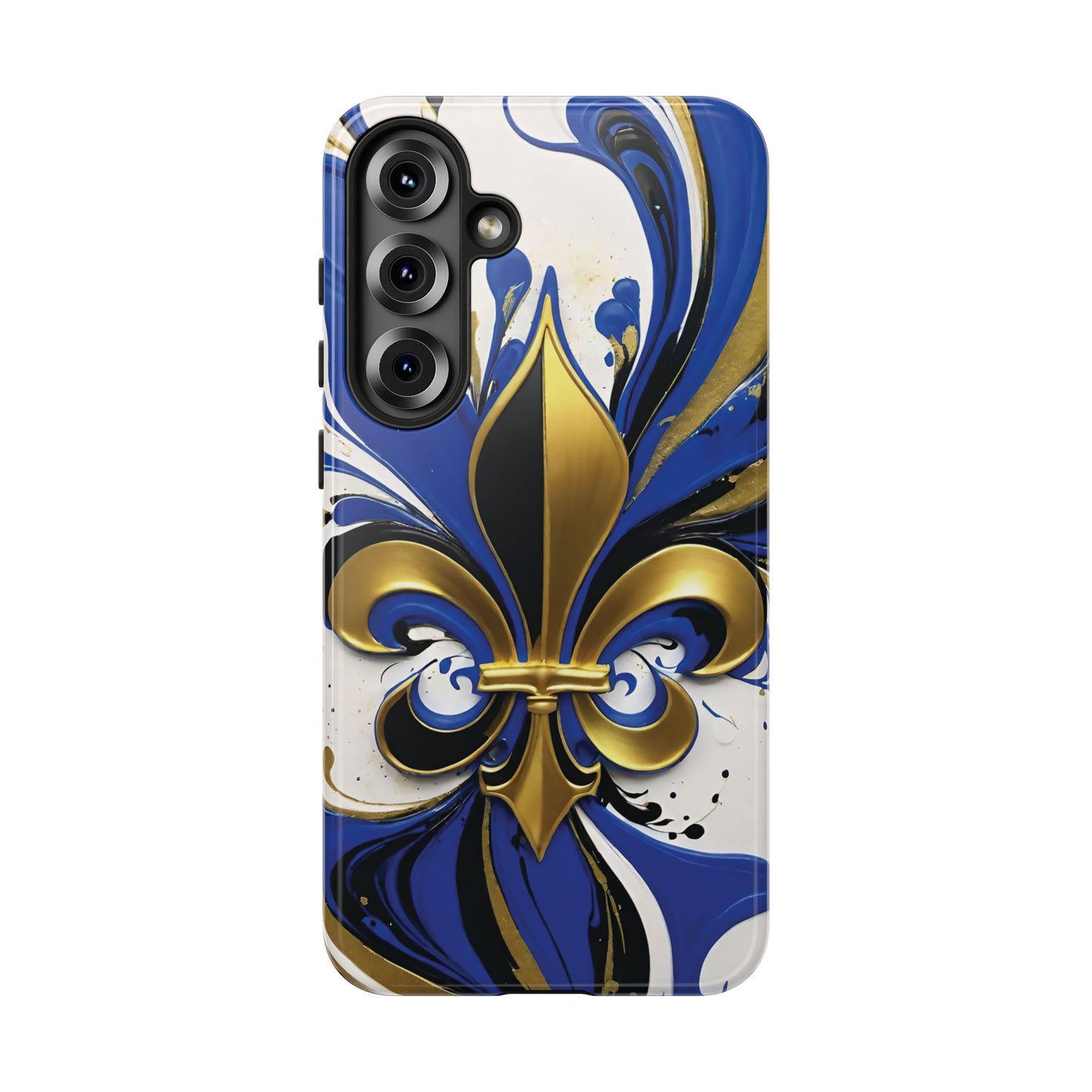 Blue and Gold Fleur-de-Lis 01