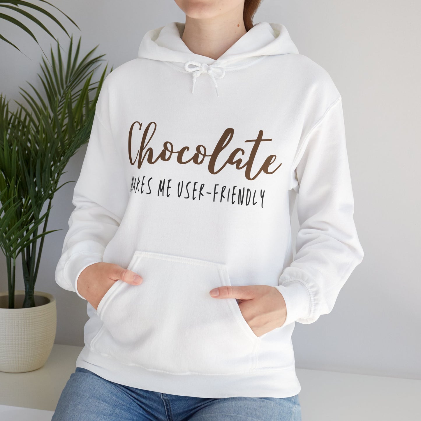 Chocolate Makes Me User-Friendly (Unisex Hoodie) - ShadowCrafts Studio