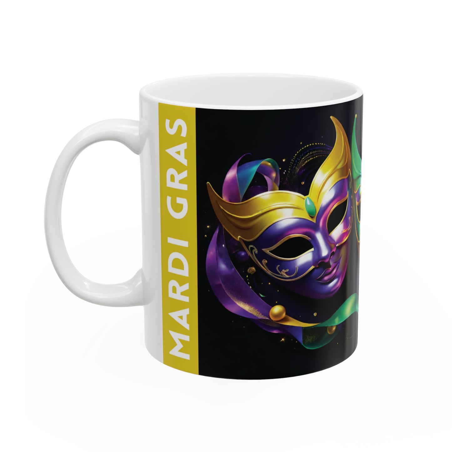 Mardi Gras Masks Mug 03, 11oz - ShadowCrafts Studio