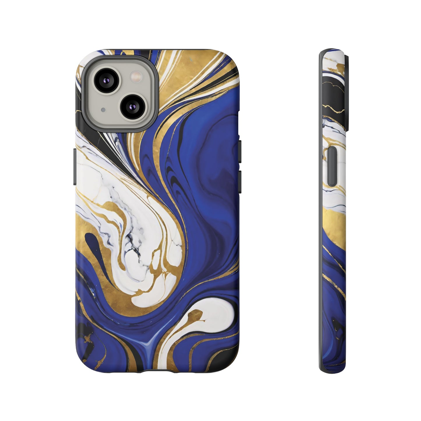 Blue and Gold Swirl 01