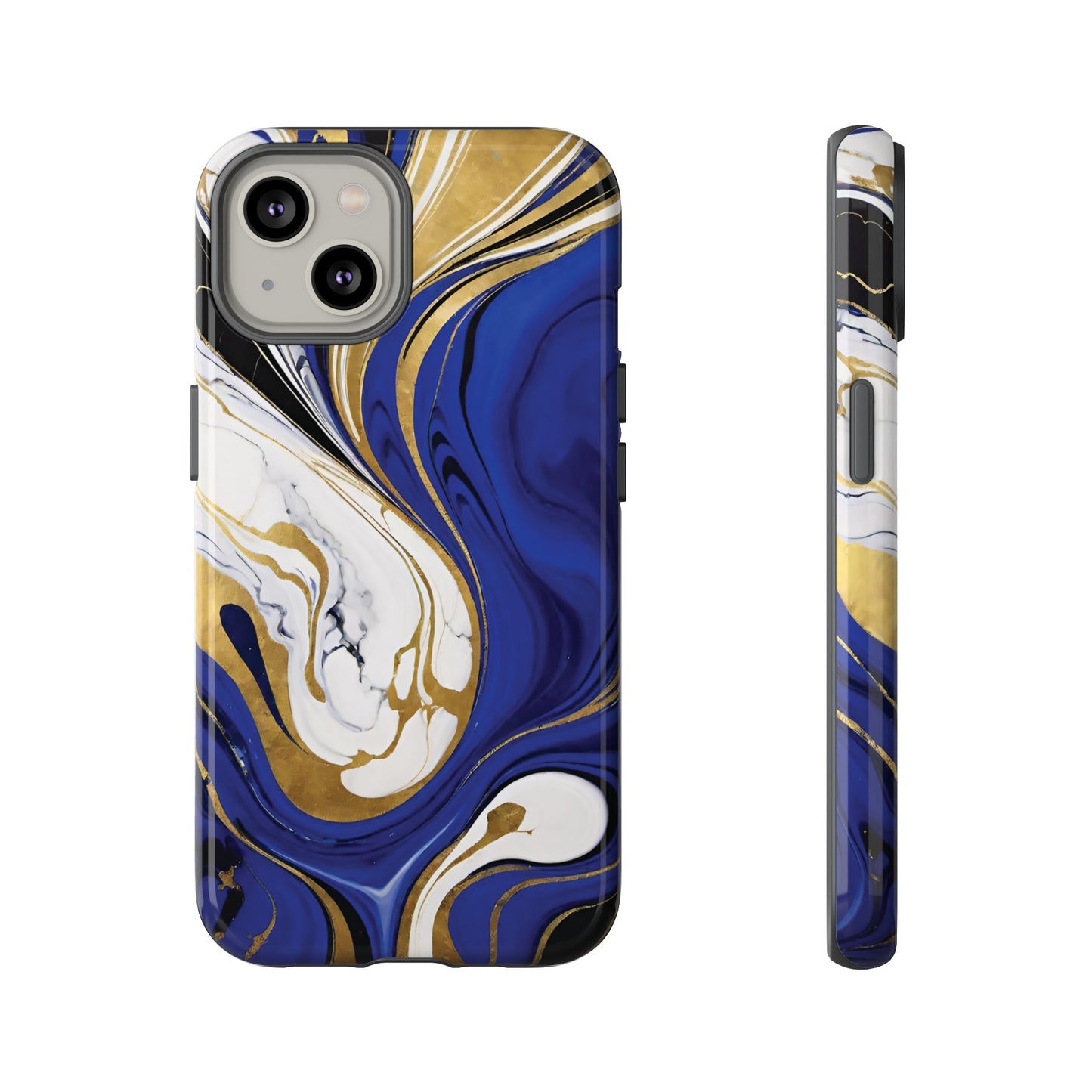 Blue and Gold Swirl 01
