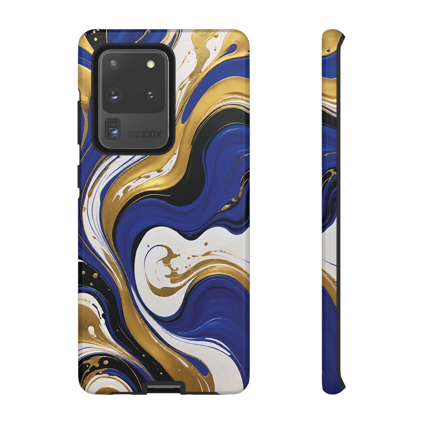 Blue and Gold Swirl 02