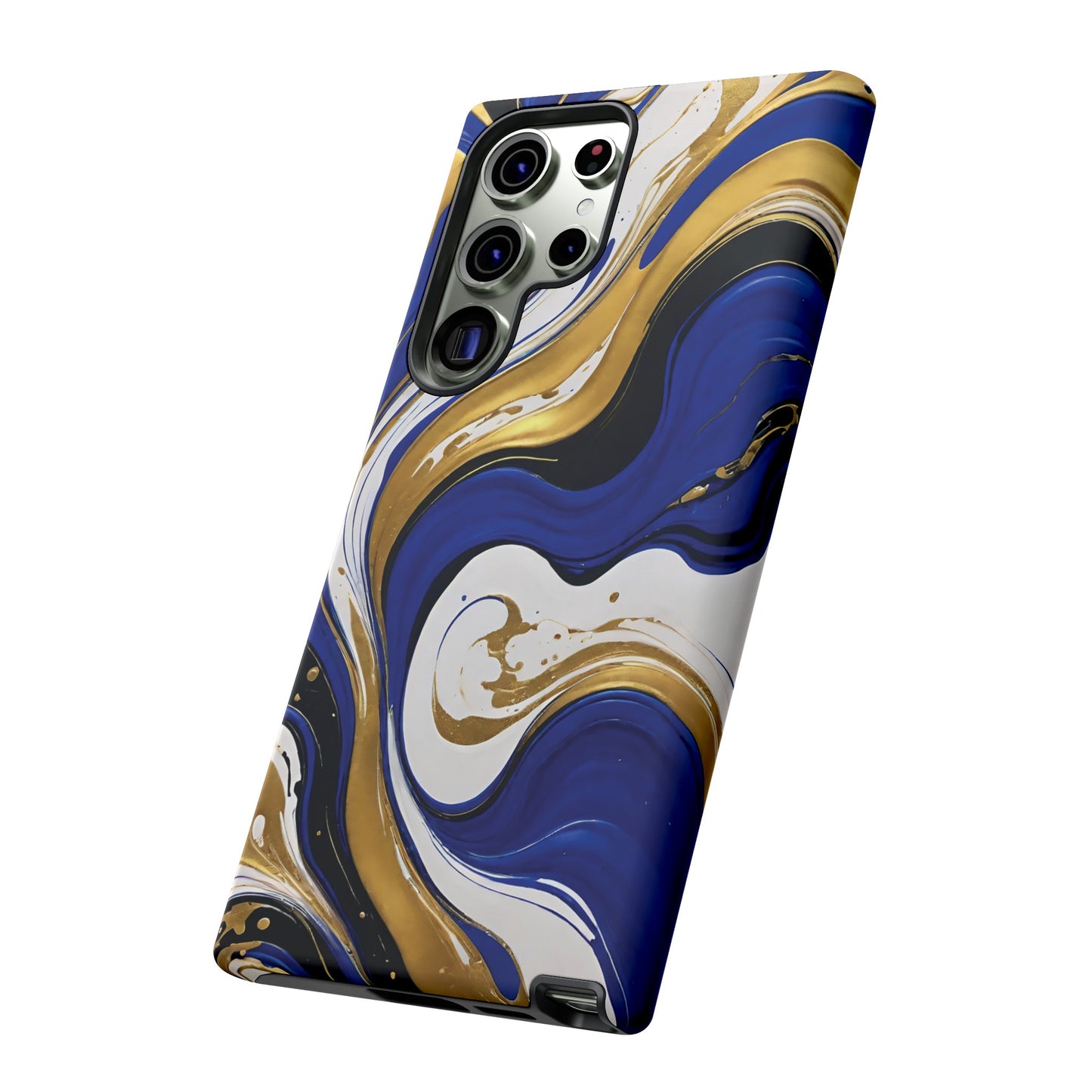 Blue and Gold Swirl 02