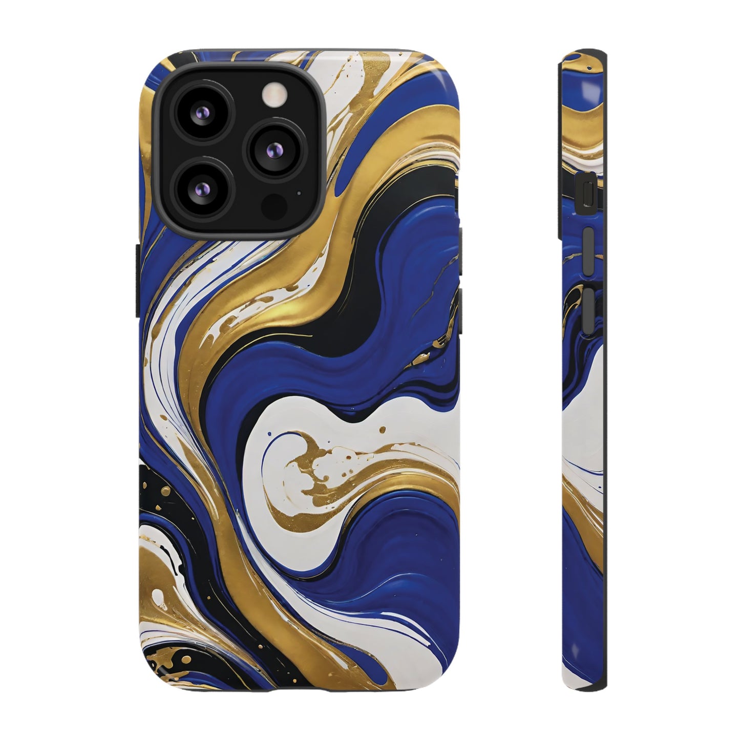 Blue and Gold Swirl 02