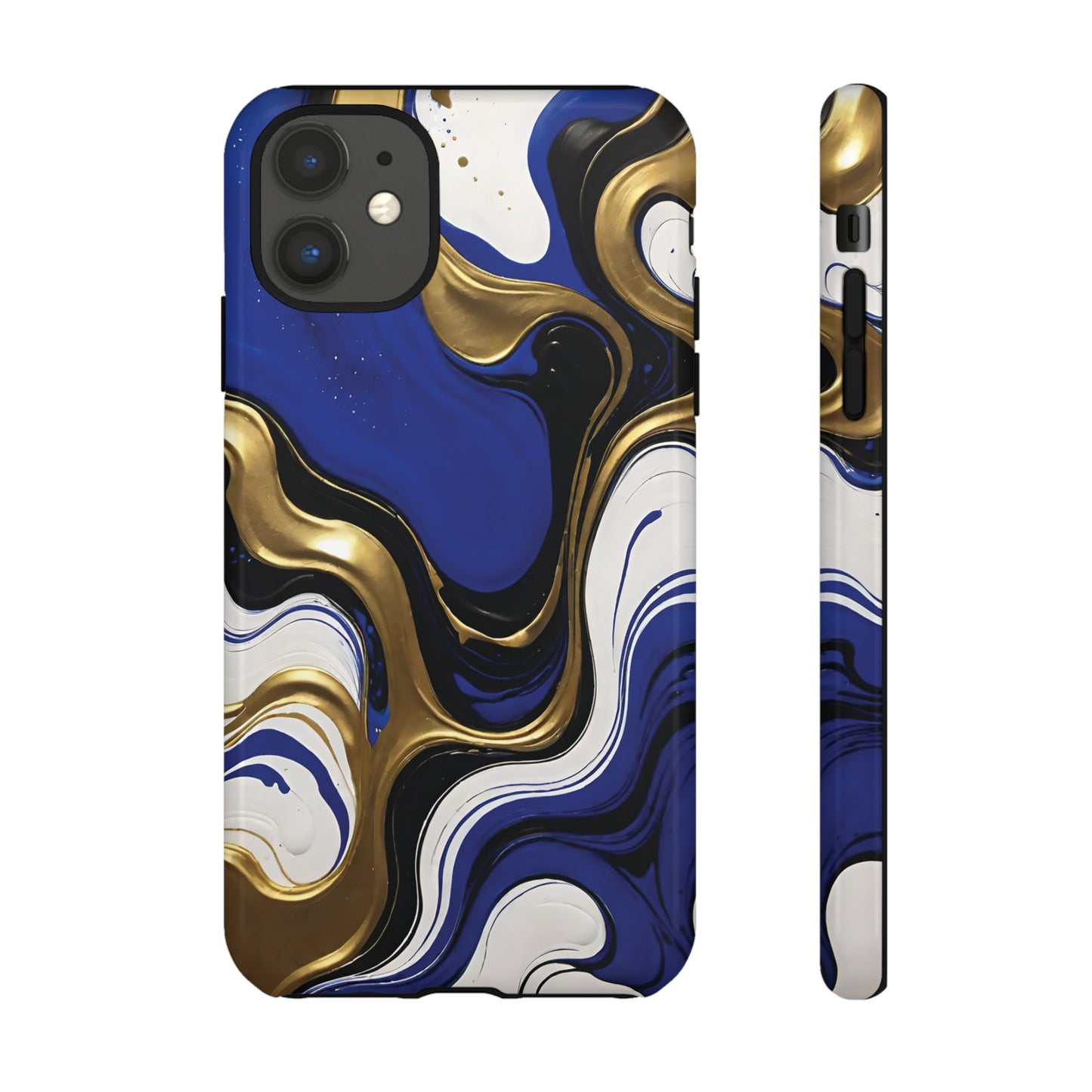 Blue and Gold Swirl 03