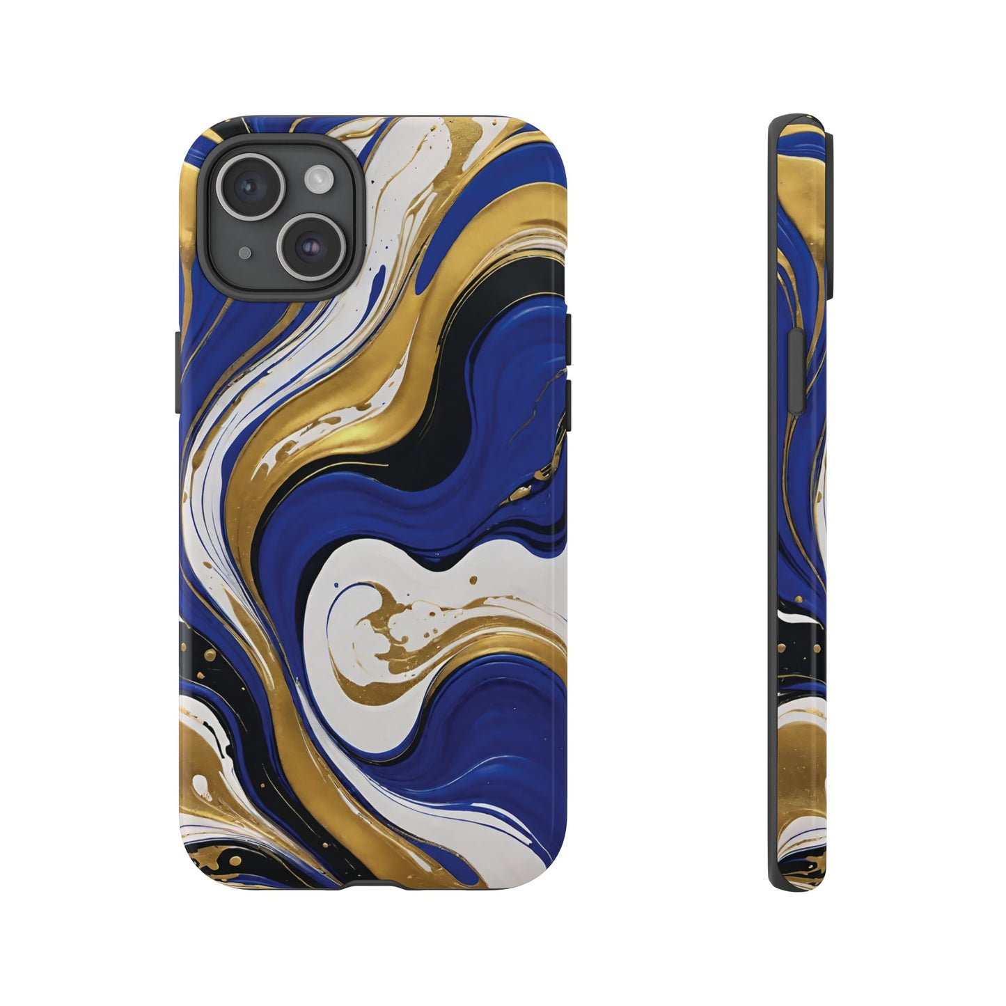 Blue and Gold Swirl 02