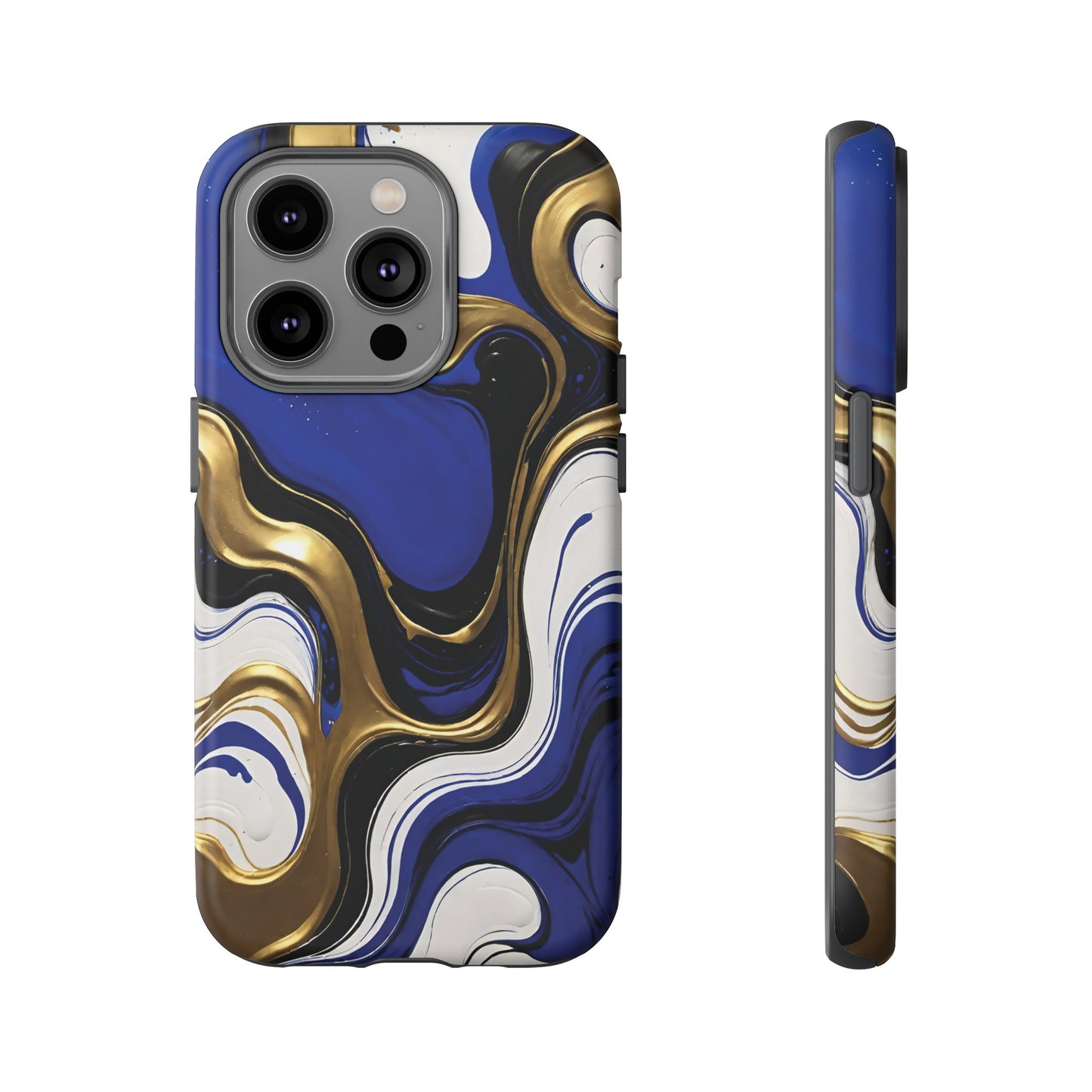 Blue and Gold Swirl 03