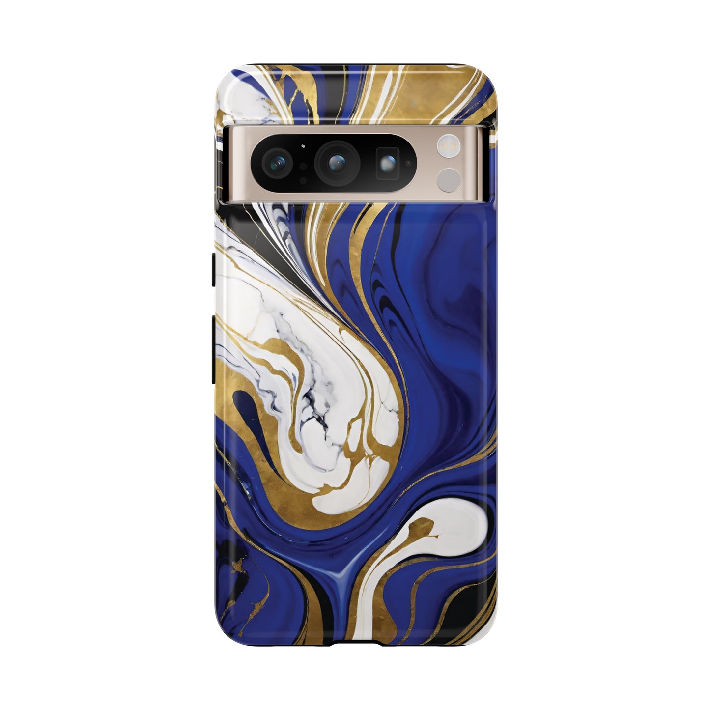 Blue and Gold Swirl 01