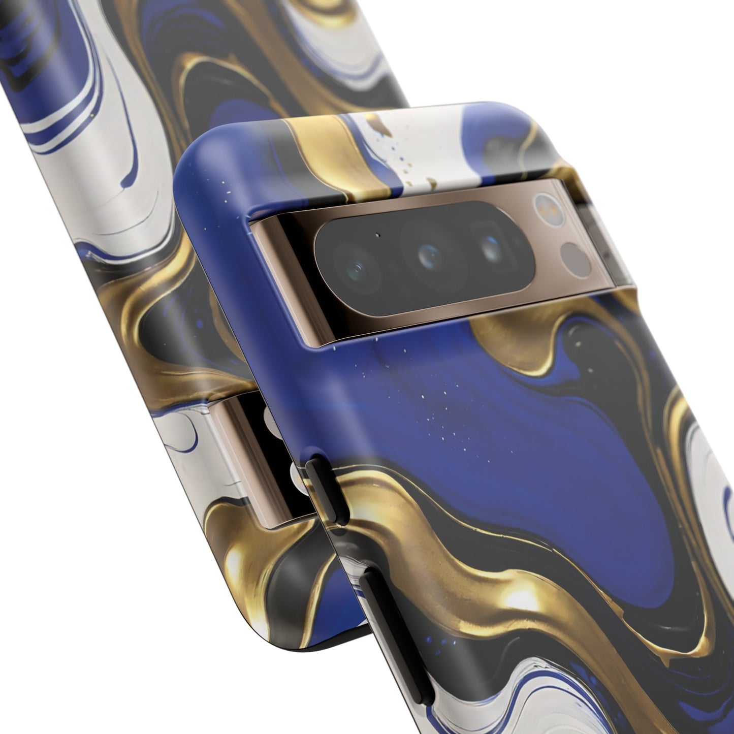 Blue and Gold Swirl 03