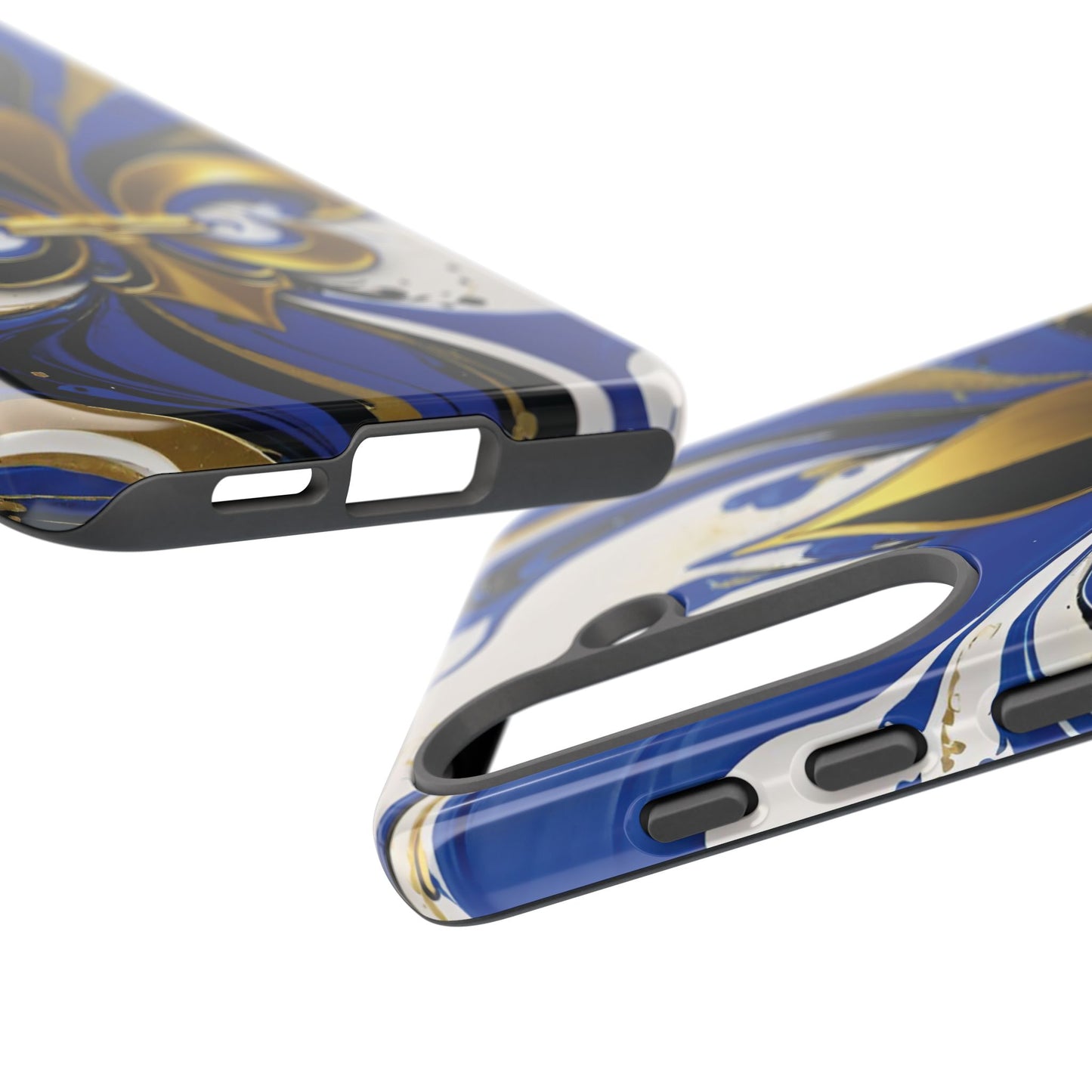 Blue and Gold Fleur-de-Lis 01