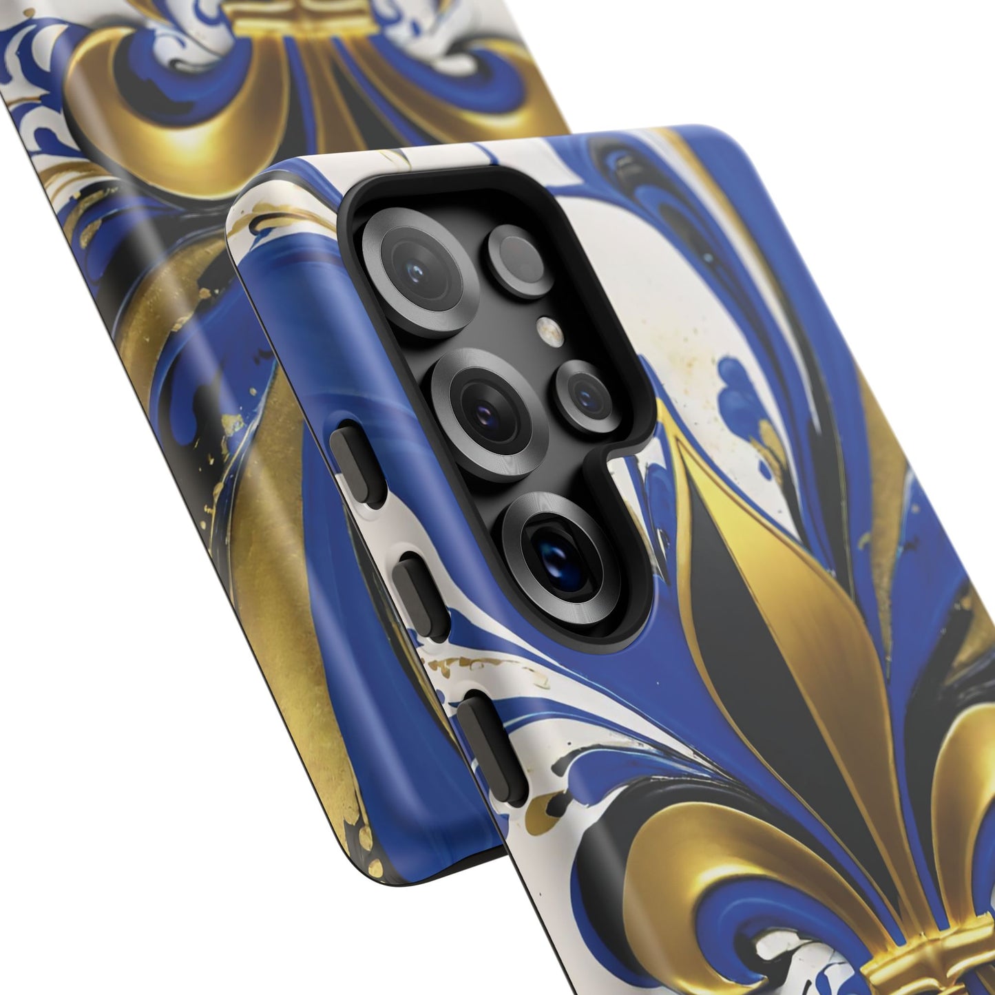 Blue and Gold Fleur-de-Lis 01