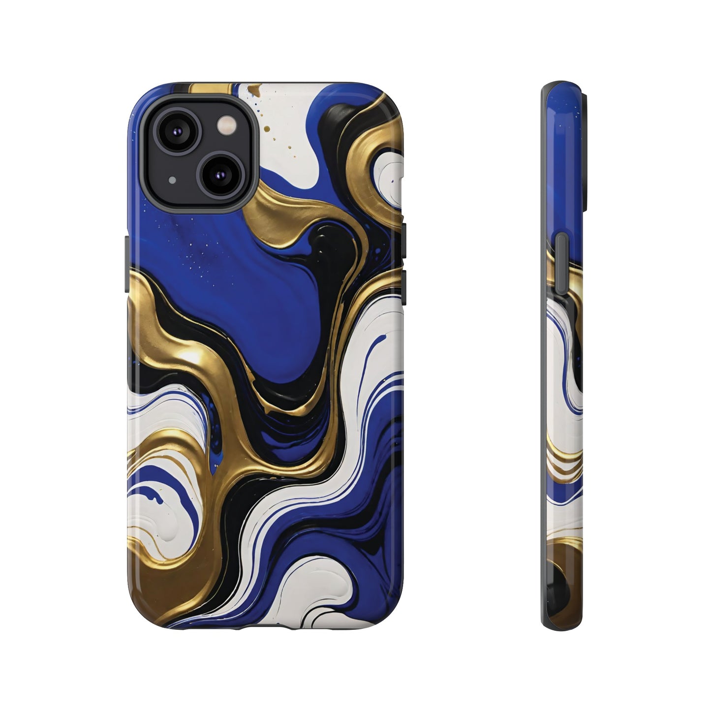 Blue and Gold Swirl 03
