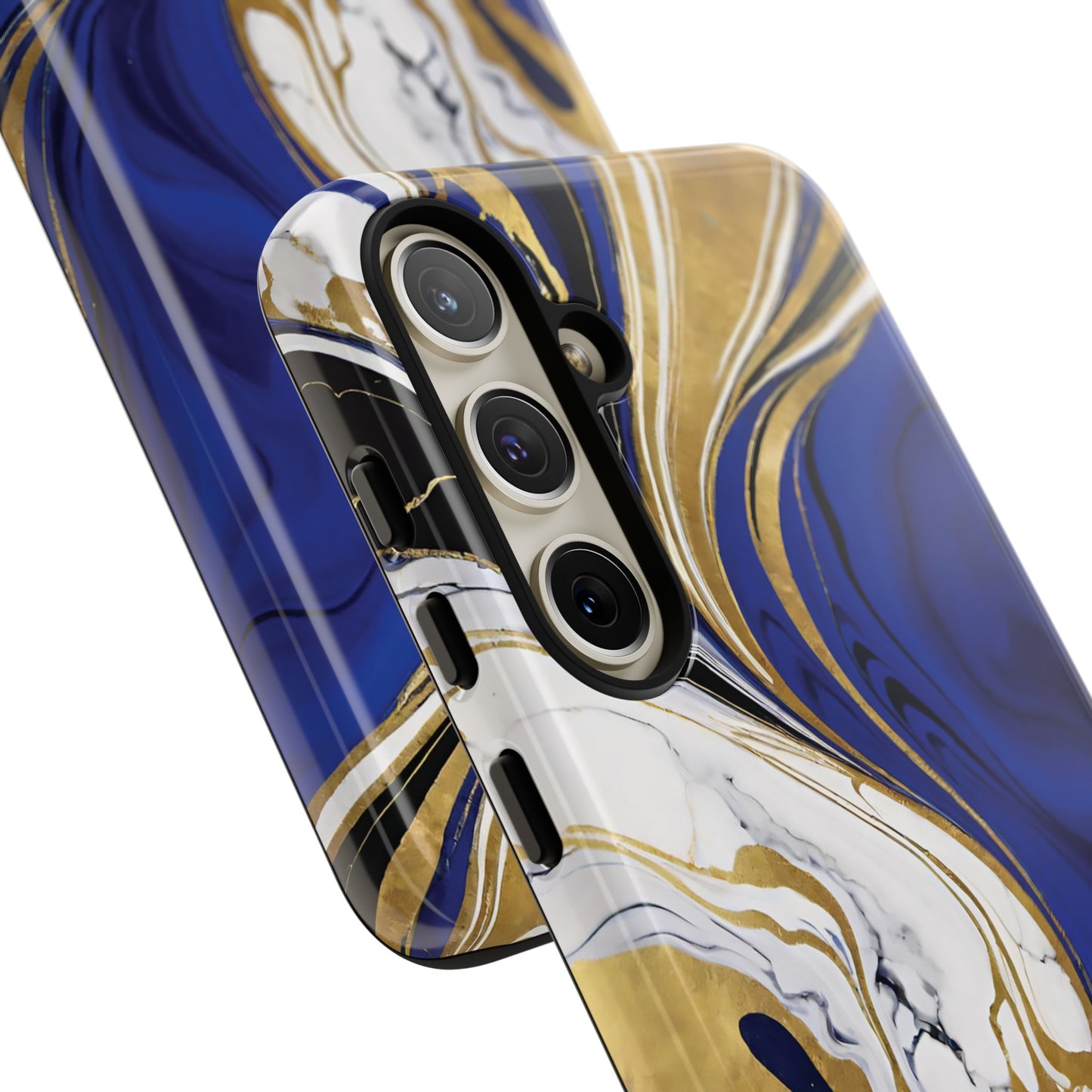 Blue and Gold Swirl 01