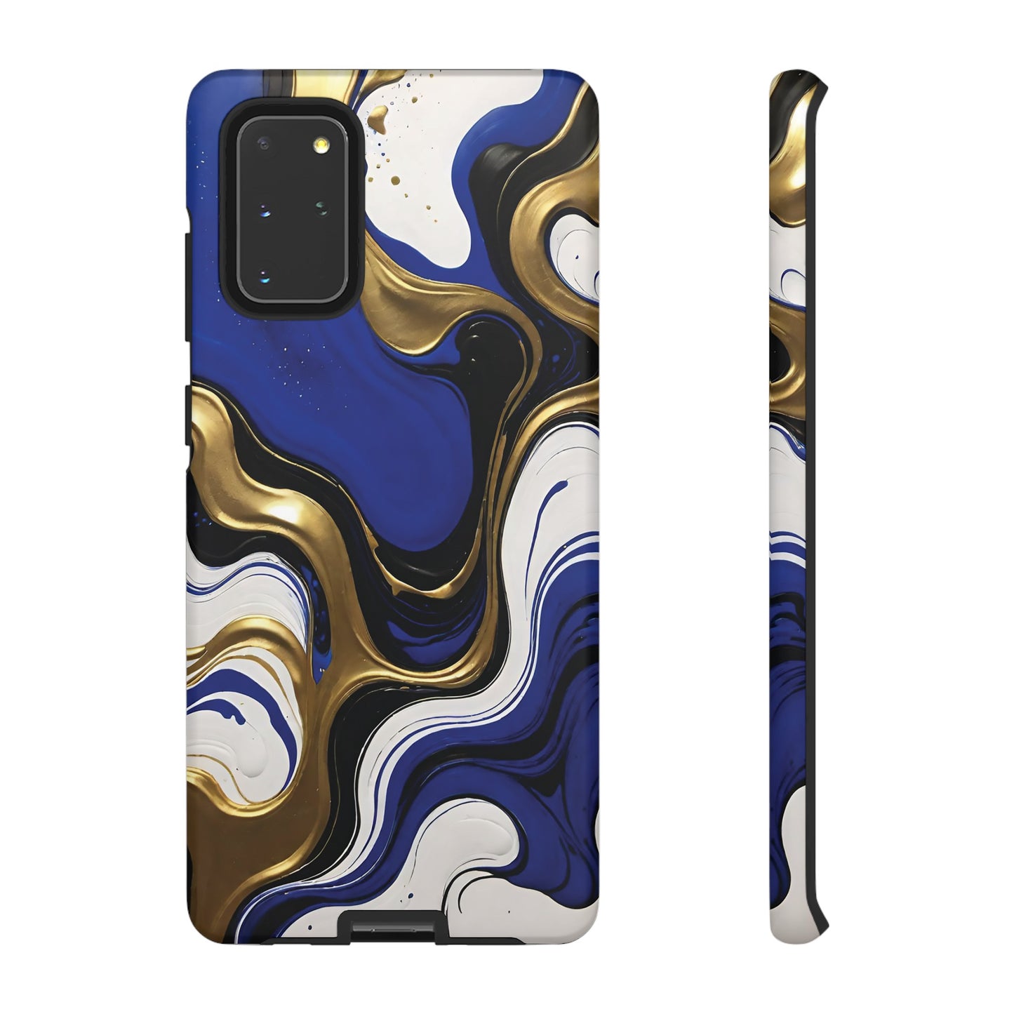 Blue and Gold Swirl 03