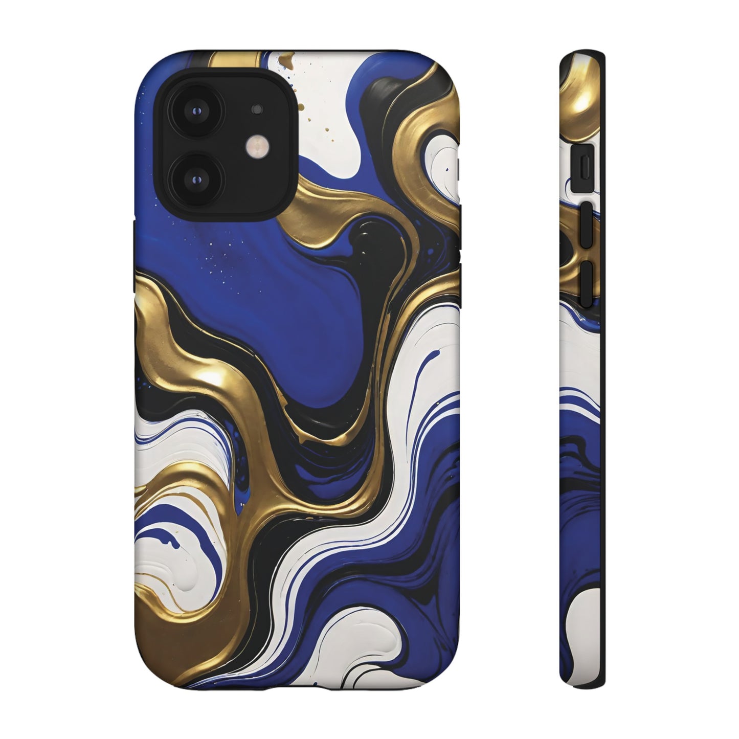 Blue and Gold Swirl 03