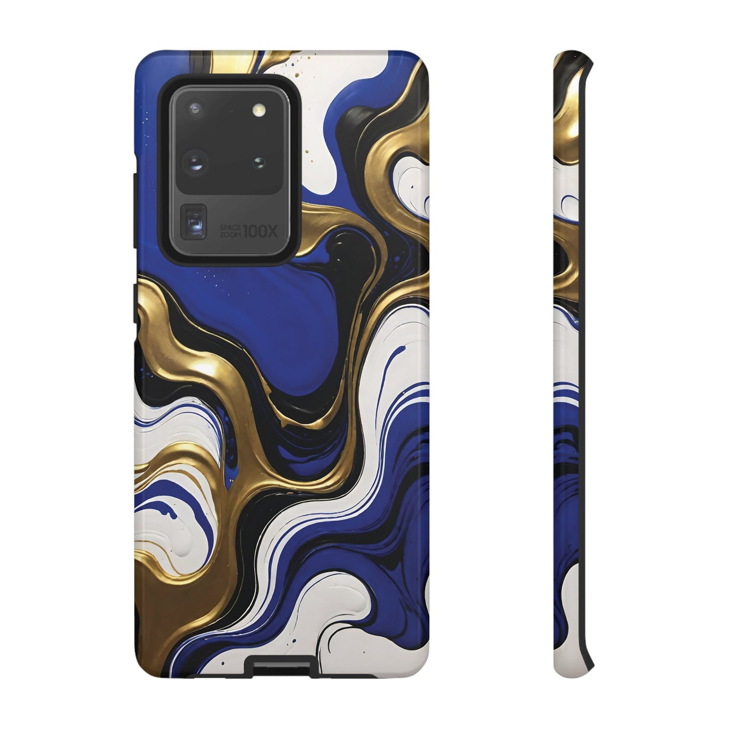 Blue and Gold Swirl 03