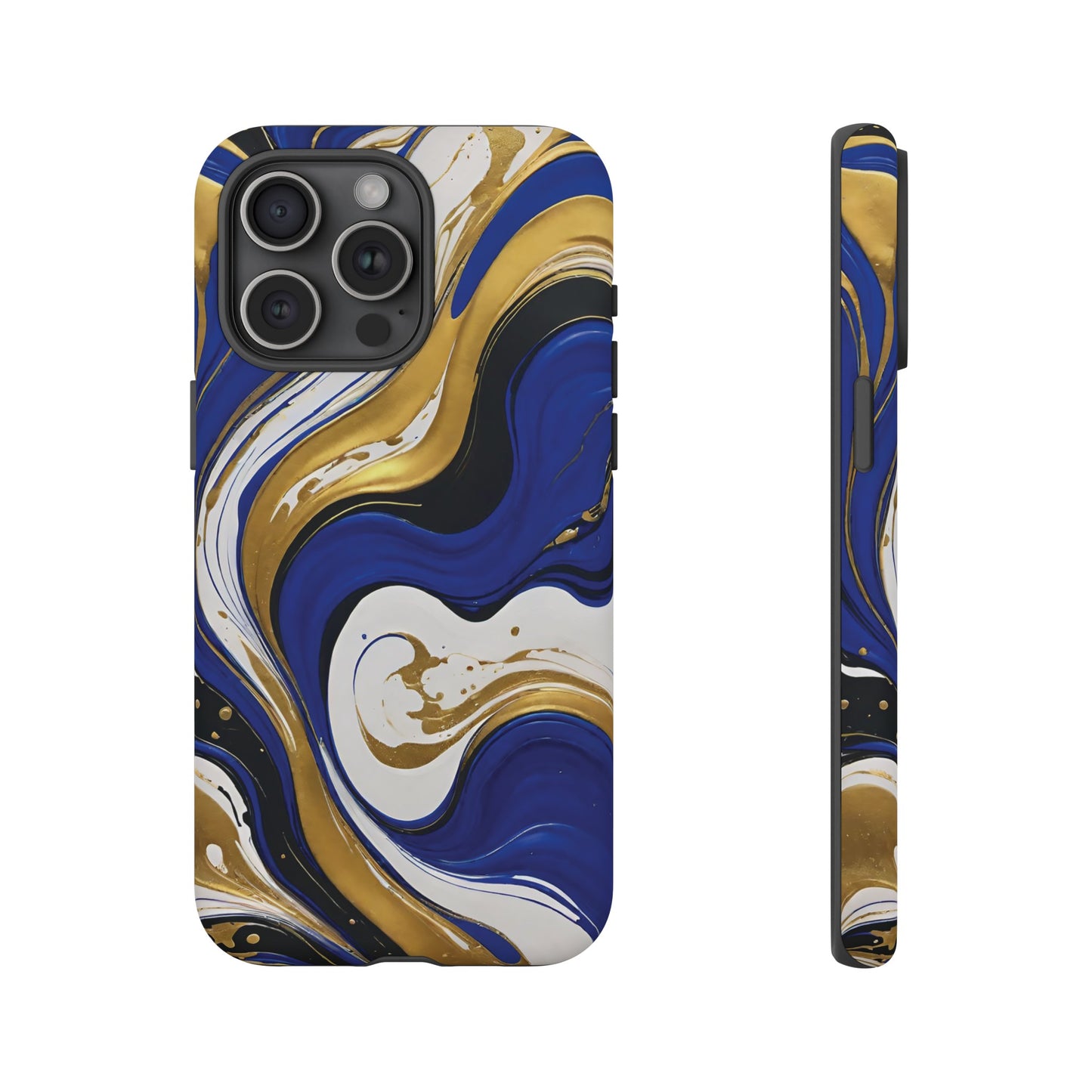 Blue and Gold Swirl 02