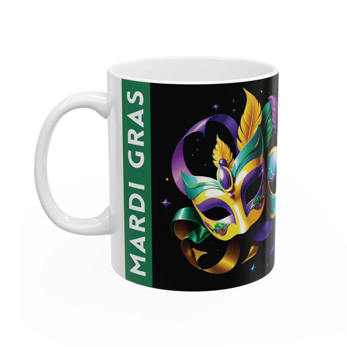 Mardi Gras Masks Mug 02, 11oz - ShadowCrafts Studio