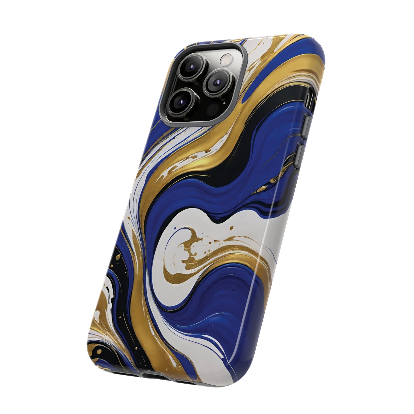 Blue and Gold Swirl 02