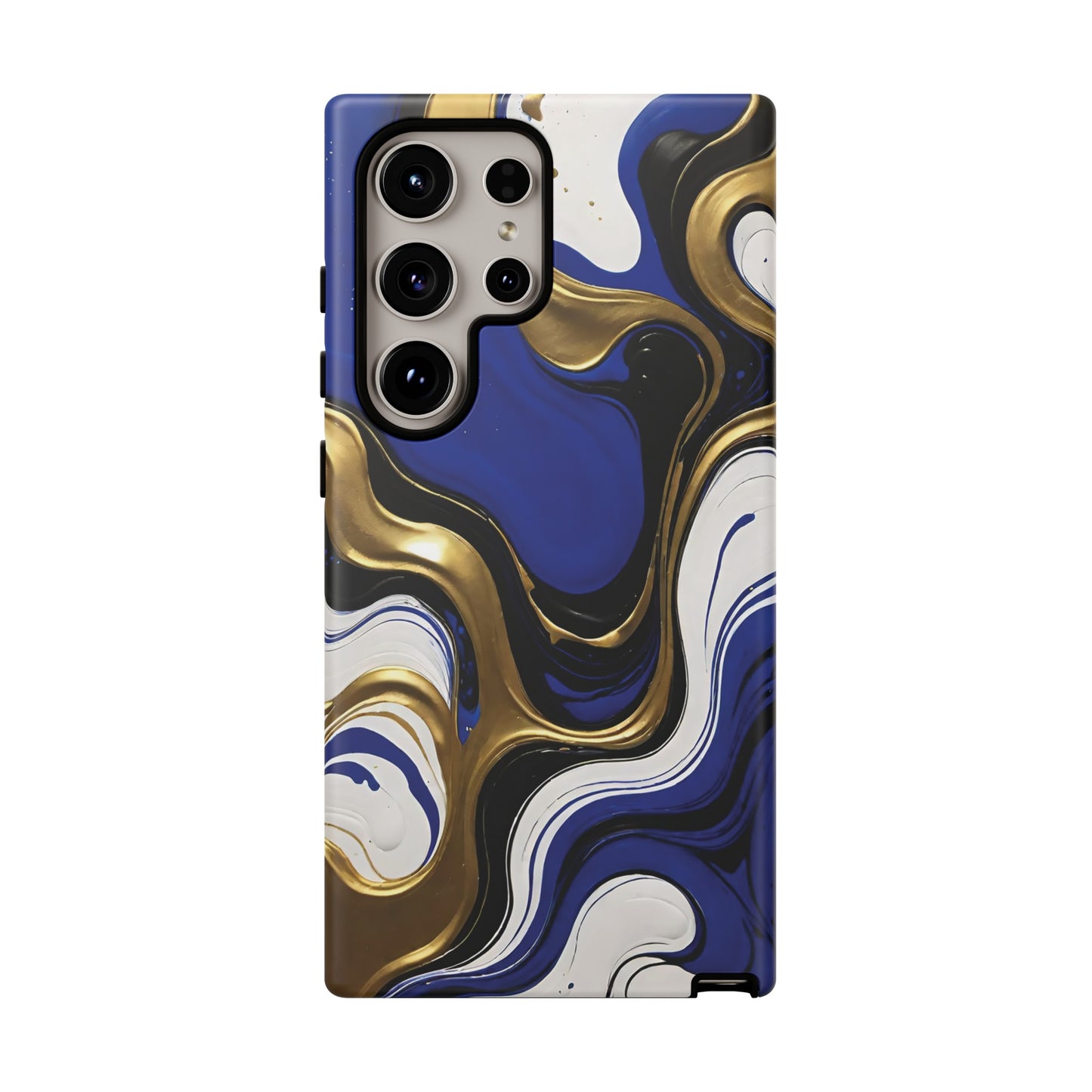 Blue and Gold Swirl 03