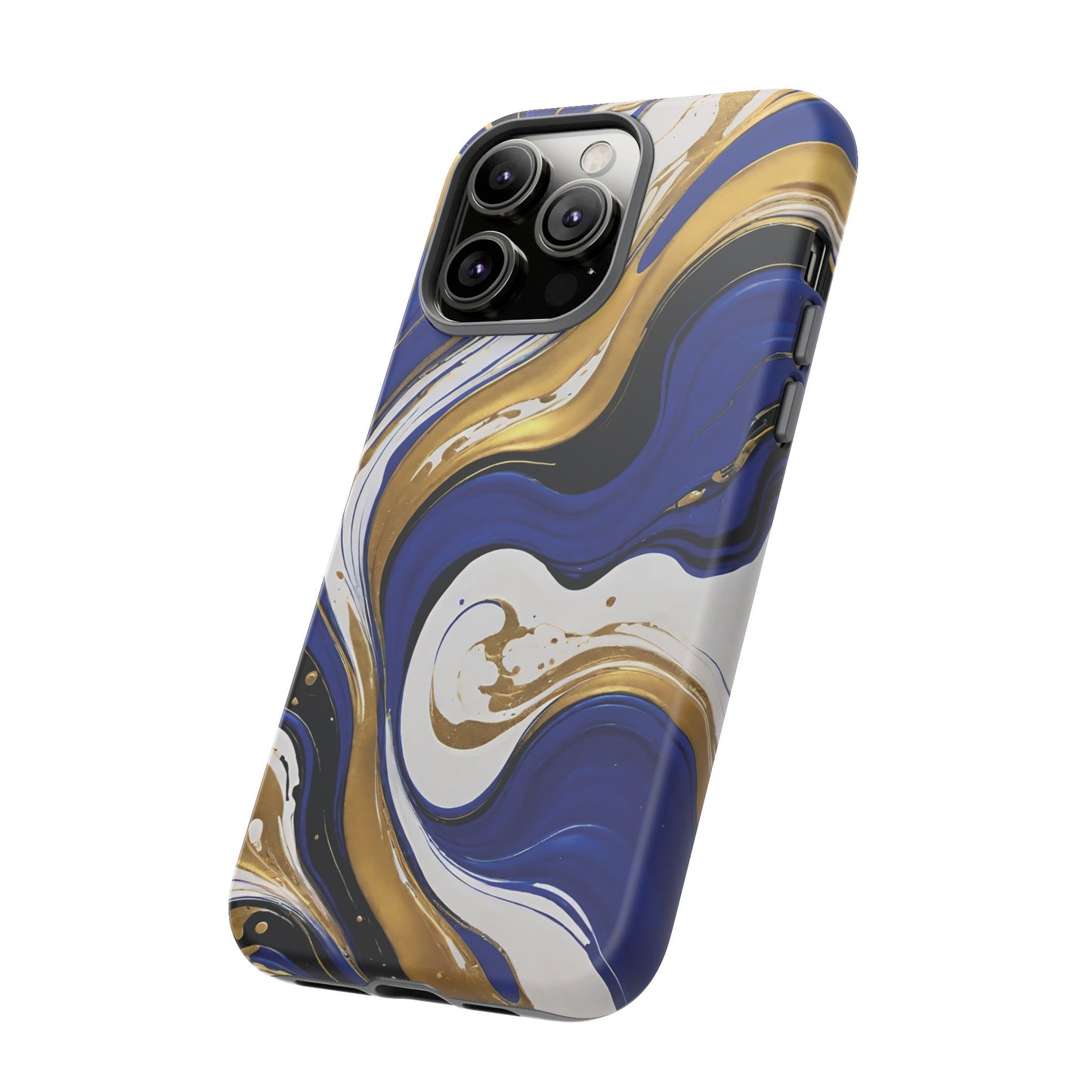 Blue and Gold Swirl 02