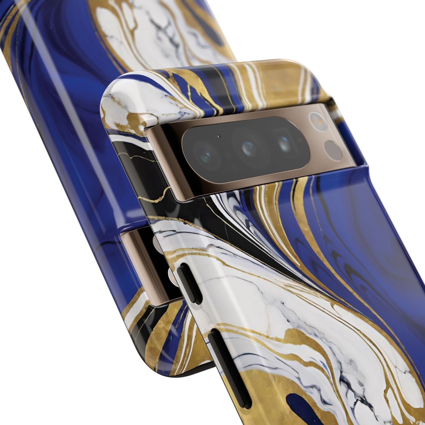 Blue and Gold Swirl 01
