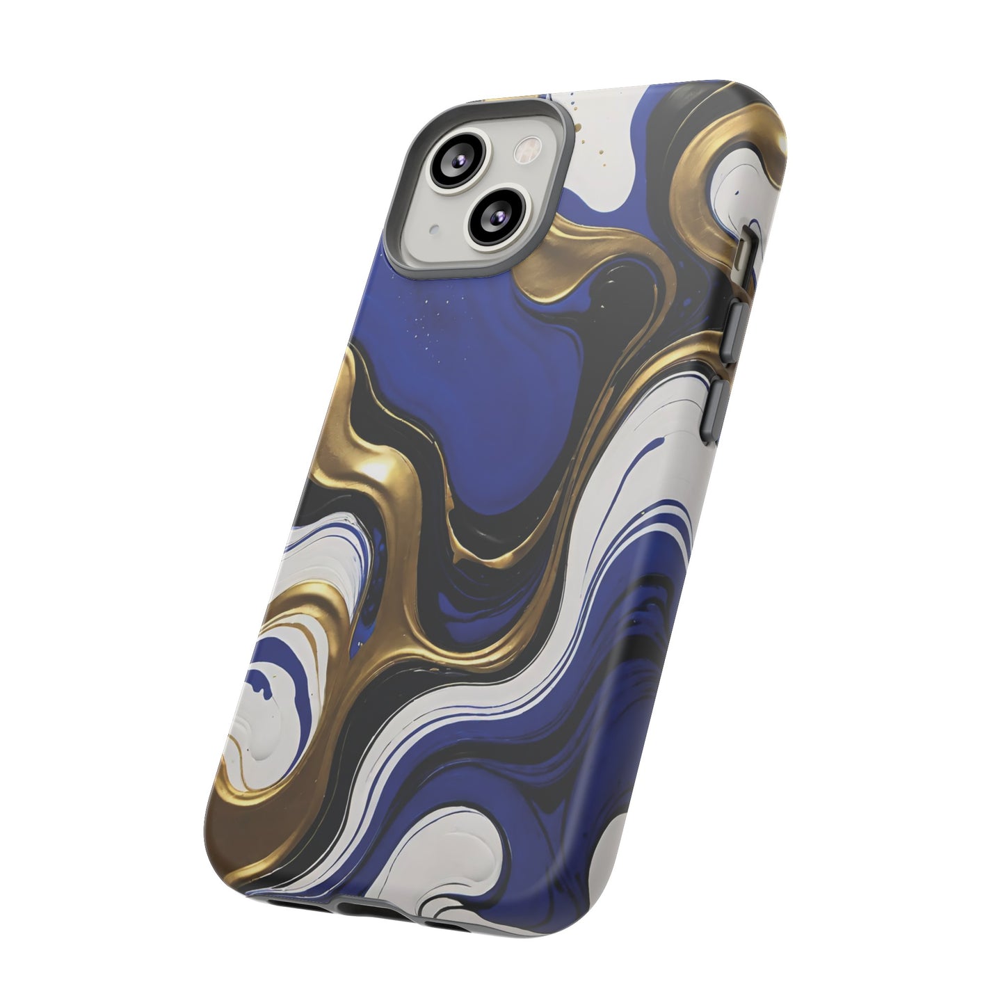 Blue and Gold Swirl 03