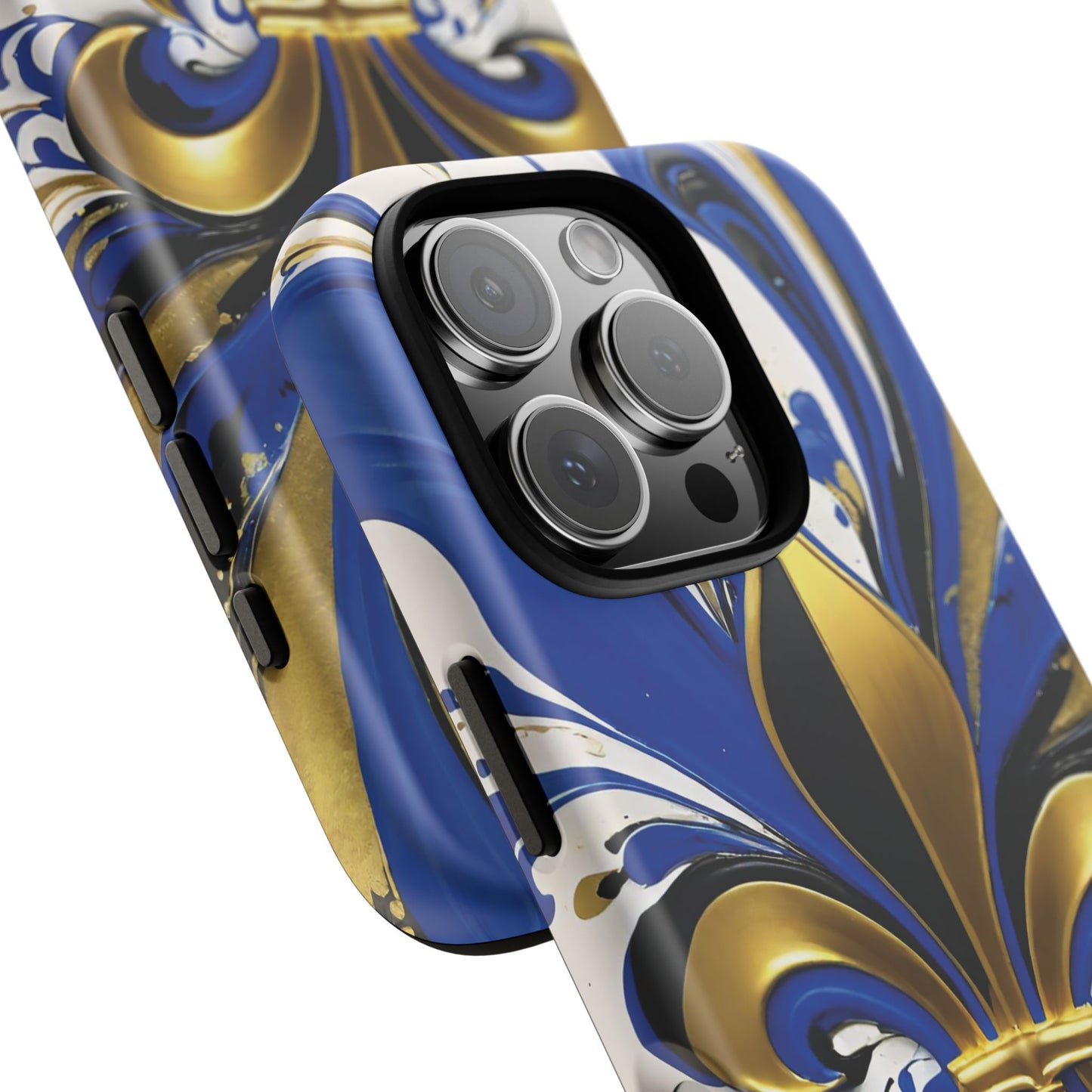 Blue and Gold Fleur-de-Lis 01