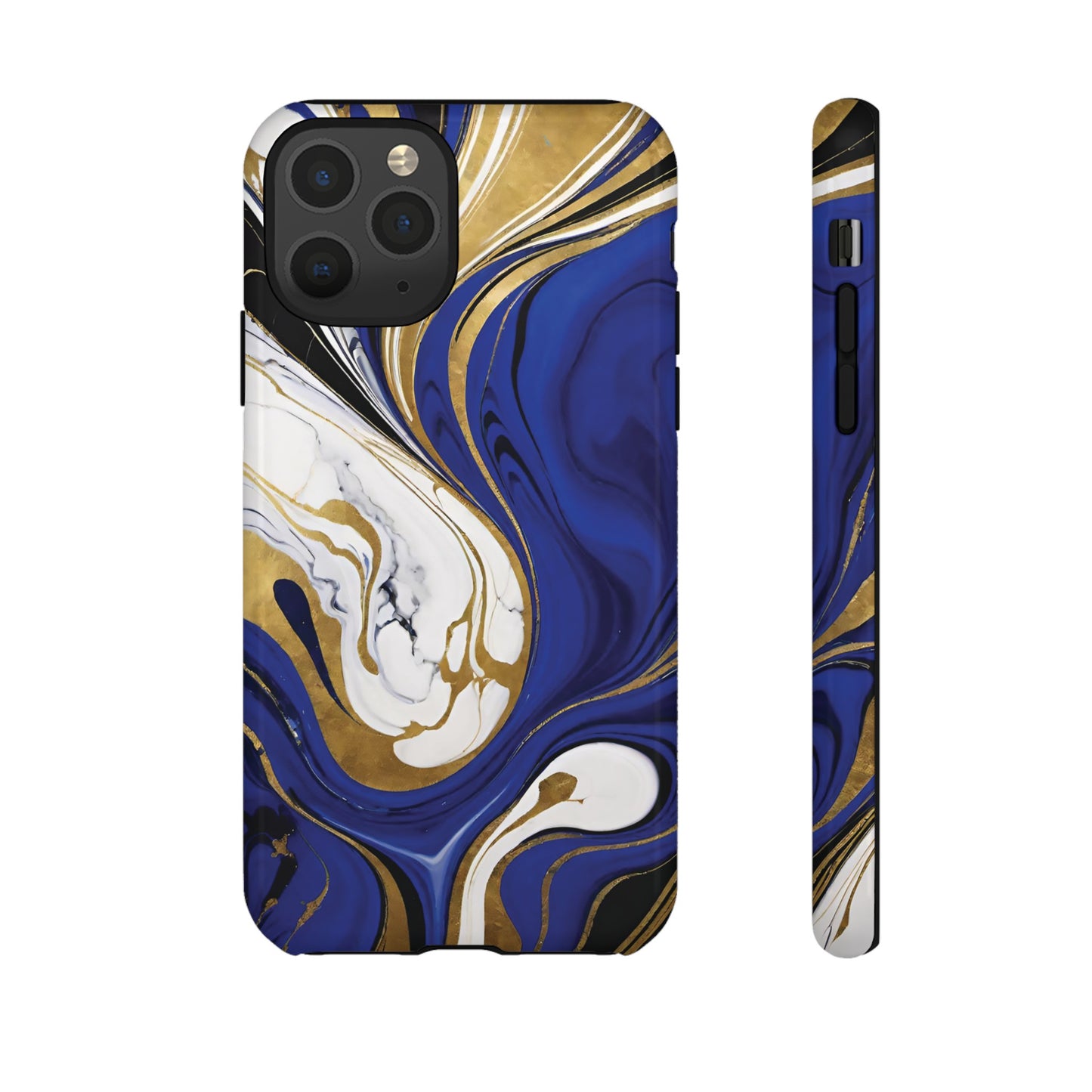 Blue and Gold Swirl 01