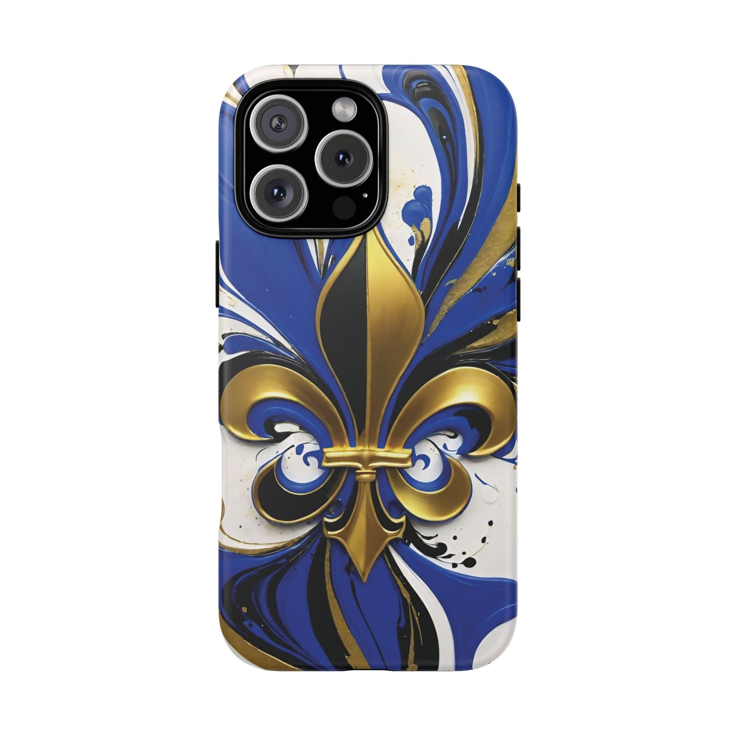 Blue and Gold Fleur-de-Lis 01