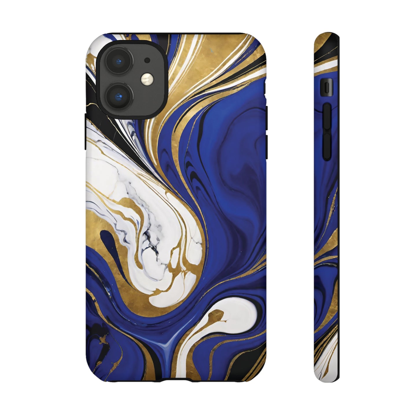 Blue and Gold Swirl 01