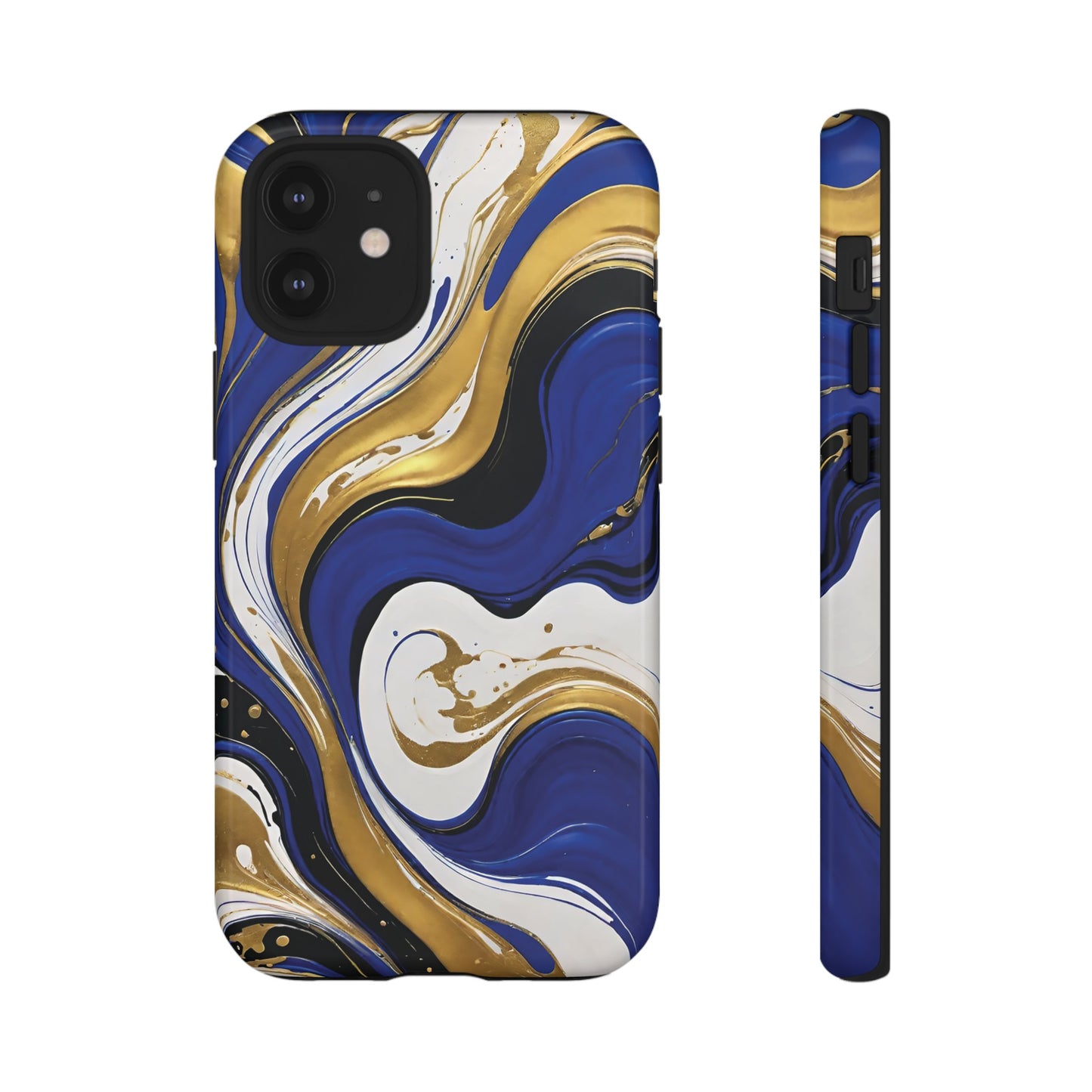 Blue and Gold Swirl 02