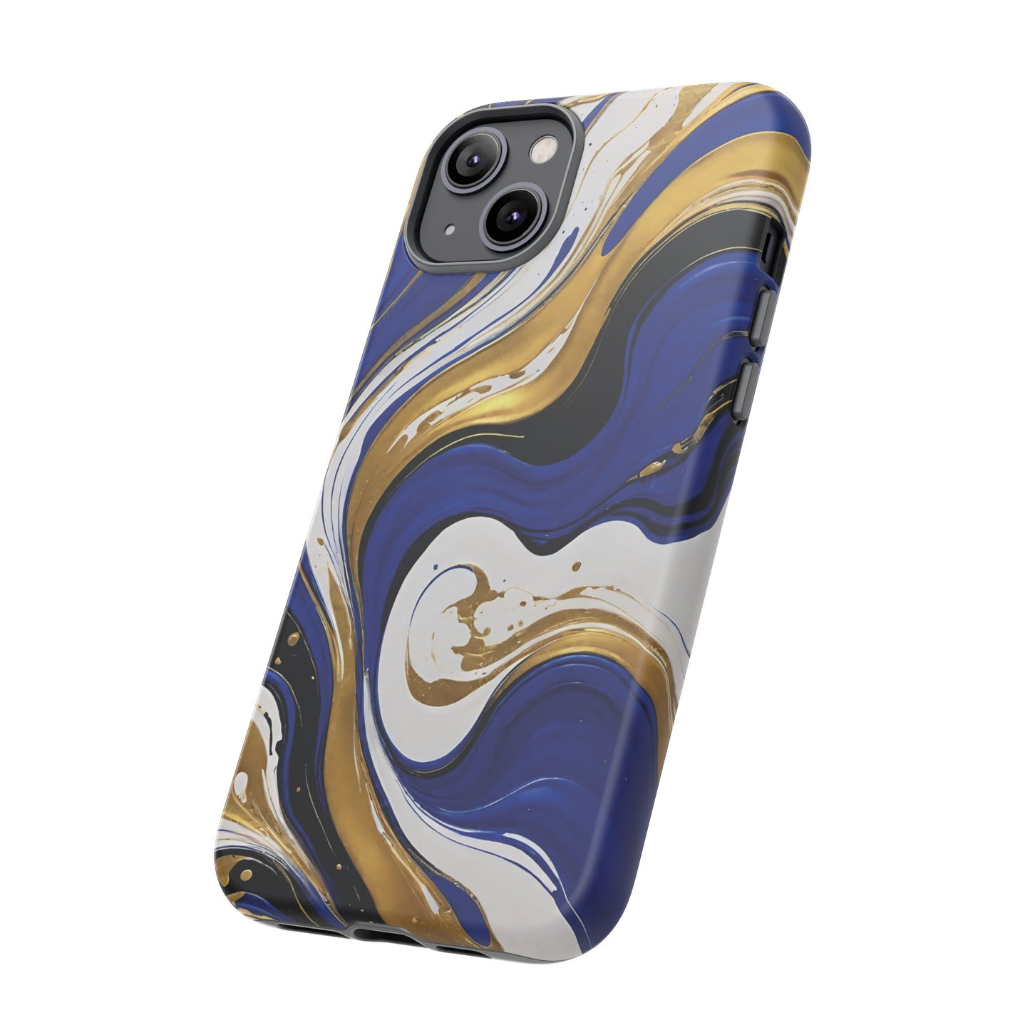 Blue and Gold Swirl 02