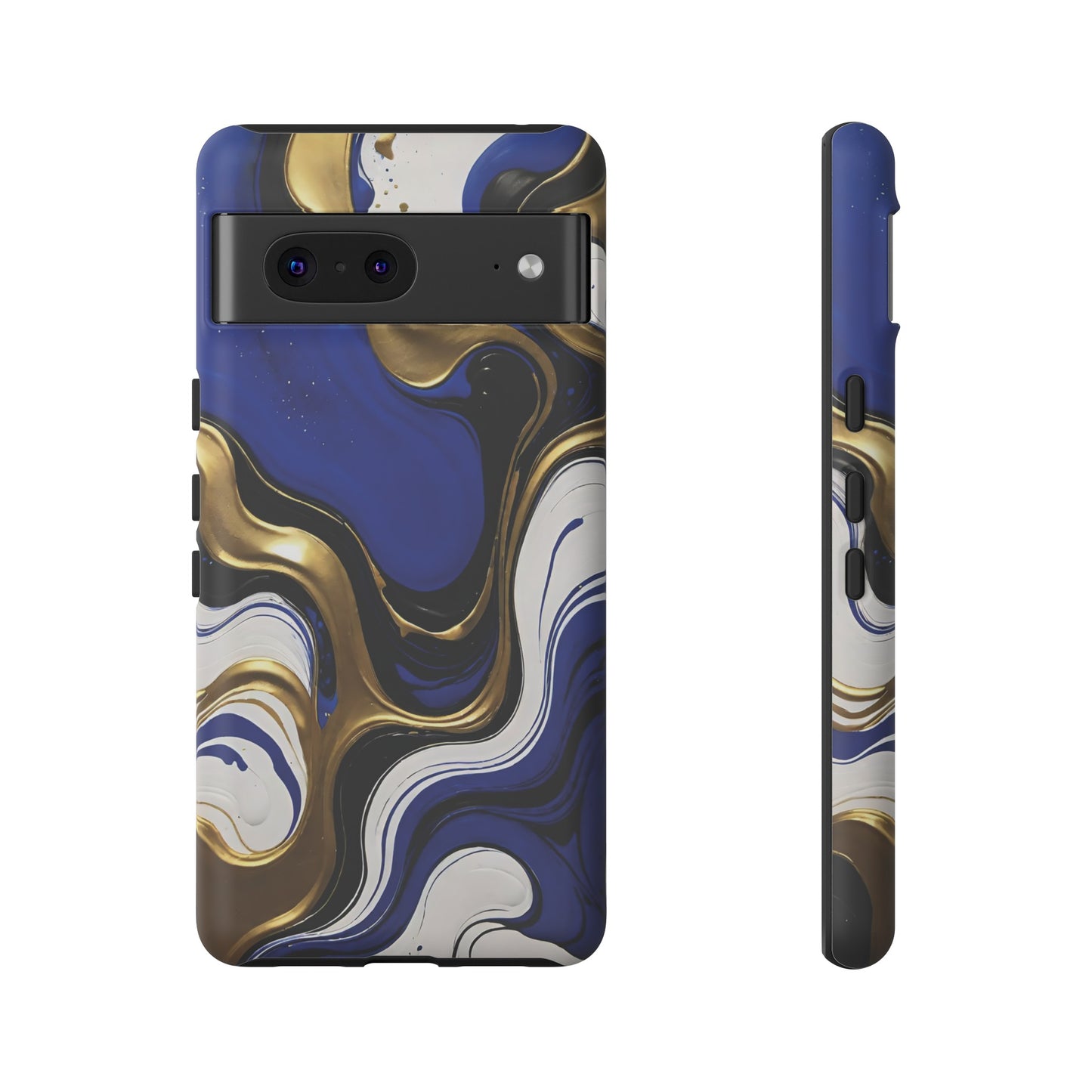Blue and Gold Swirl 03
