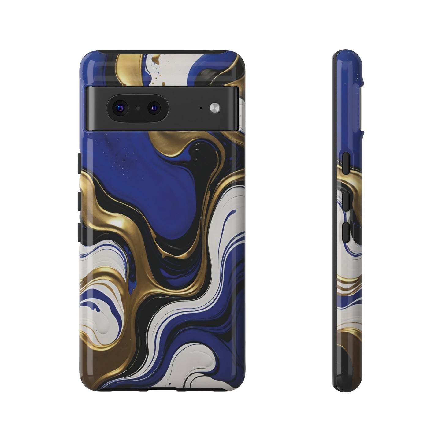 Blue and Gold Swirl 03
