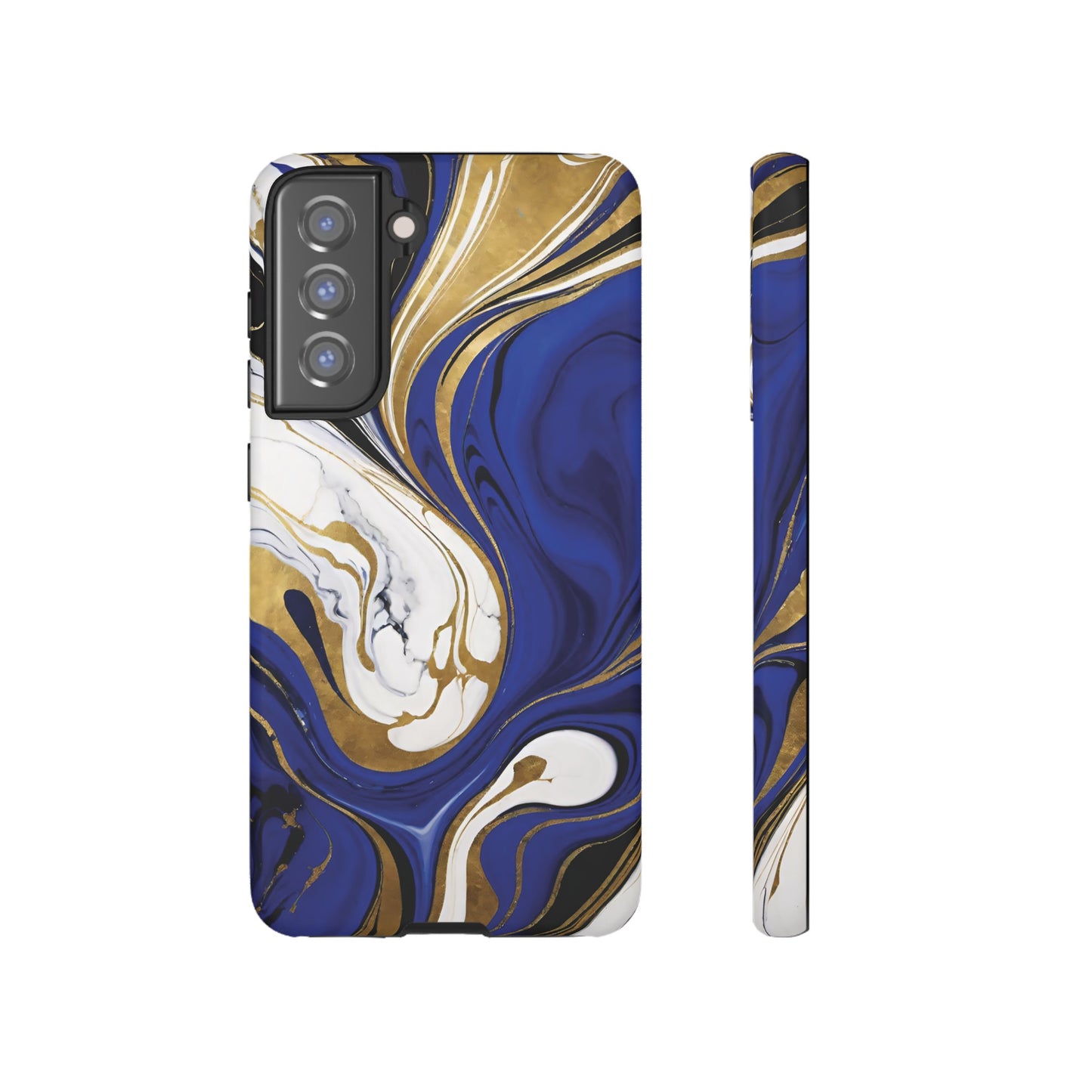Blue and Gold Swirl 01