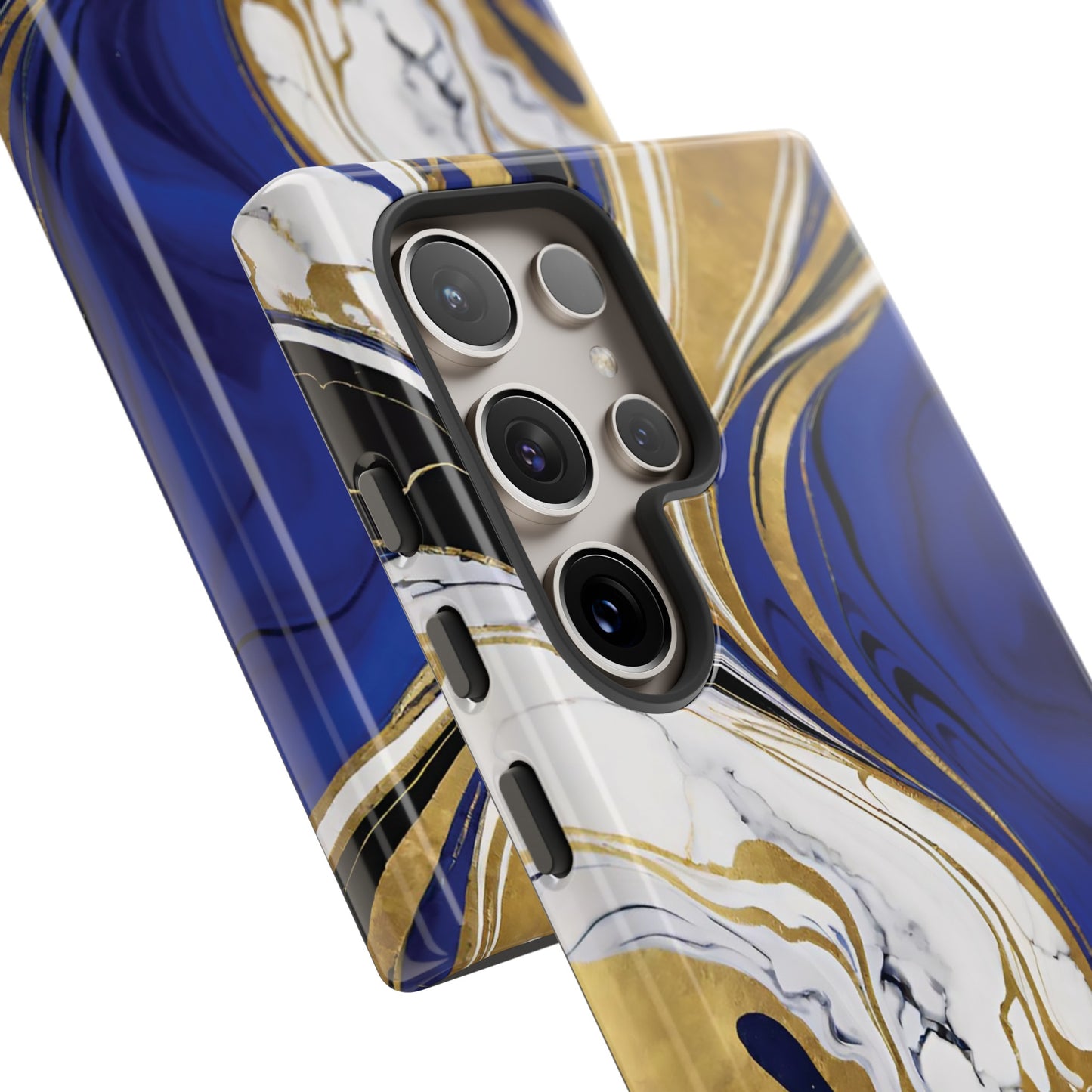 Blue and Gold Swirl 01