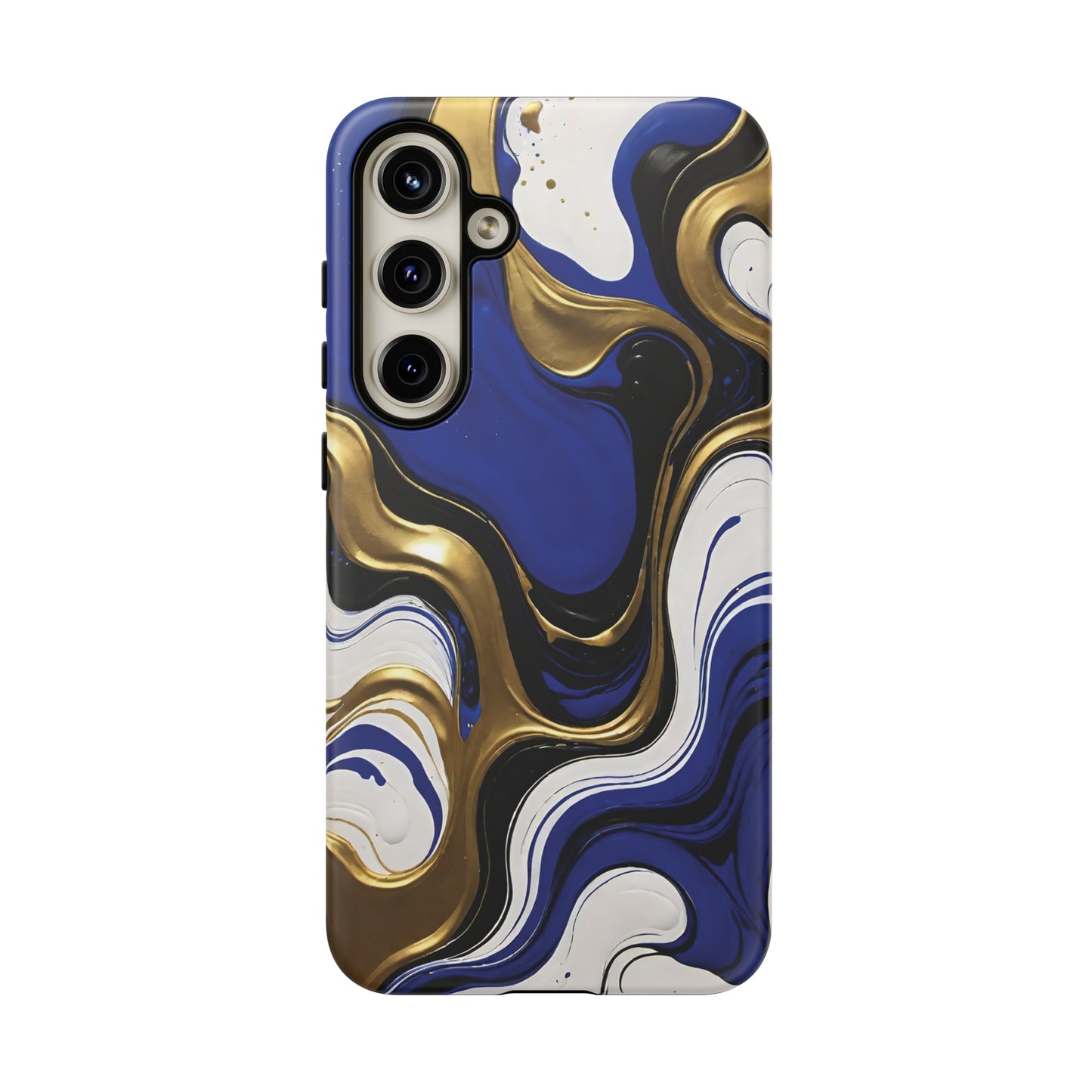 Blue and Gold Swirl 03