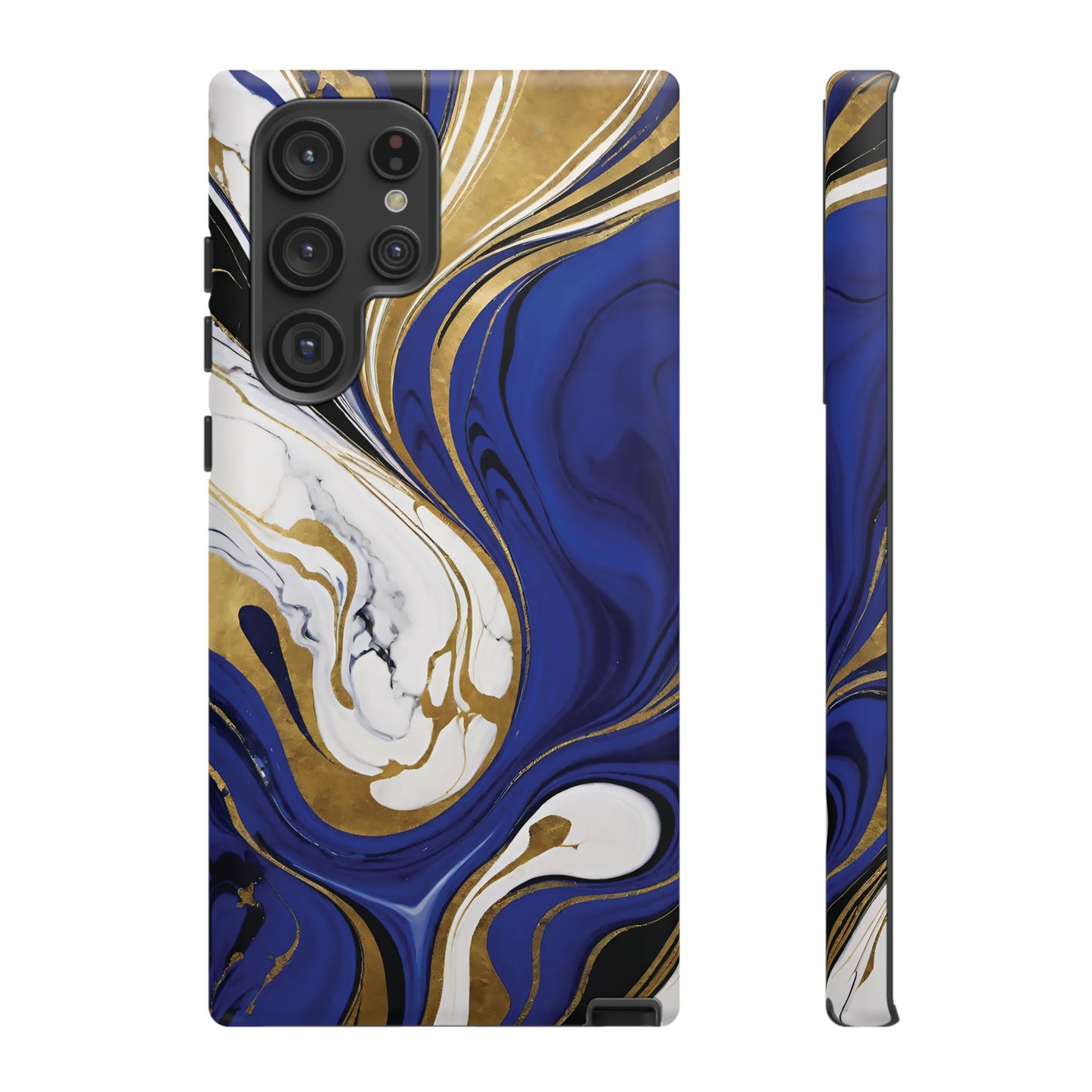 Blue and Gold Swirl 01