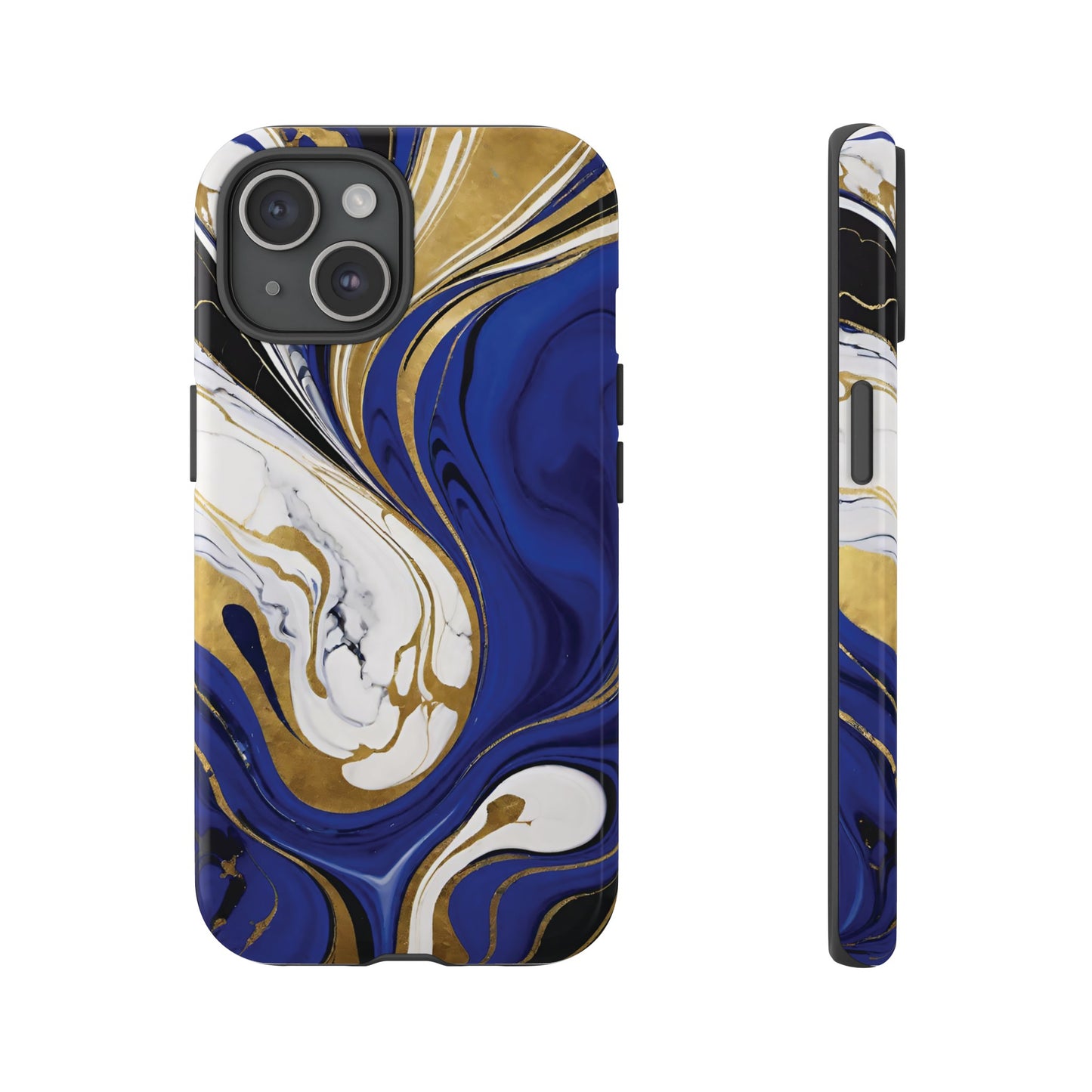 Blue and Gold Swirl 01