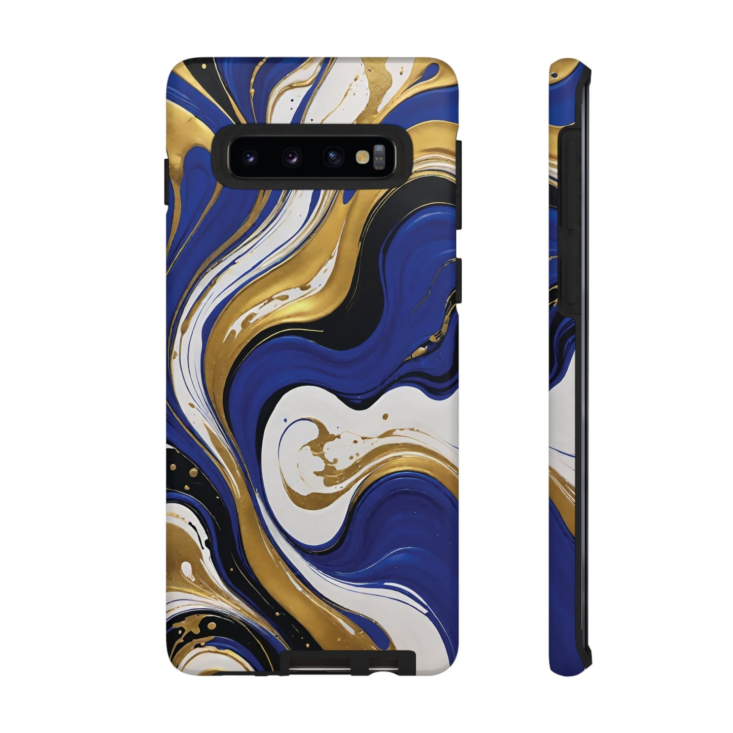 Blue and Gold Swirl 02