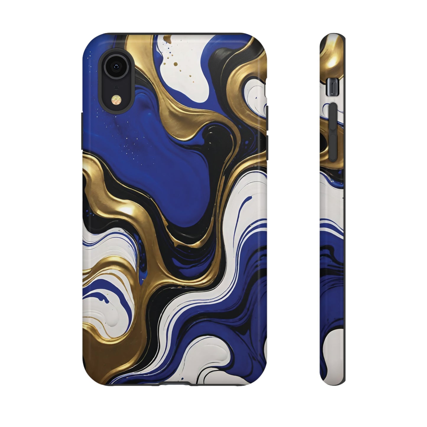 Blue and Gold Swirl 03