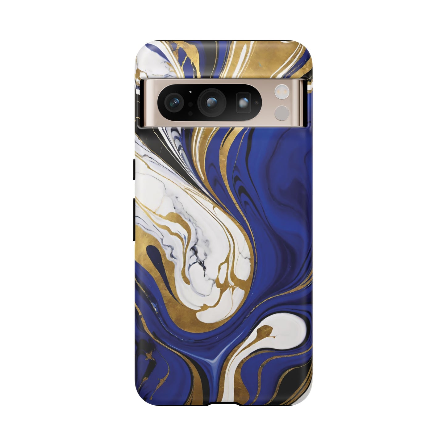 Blue and Gold Swirl 01