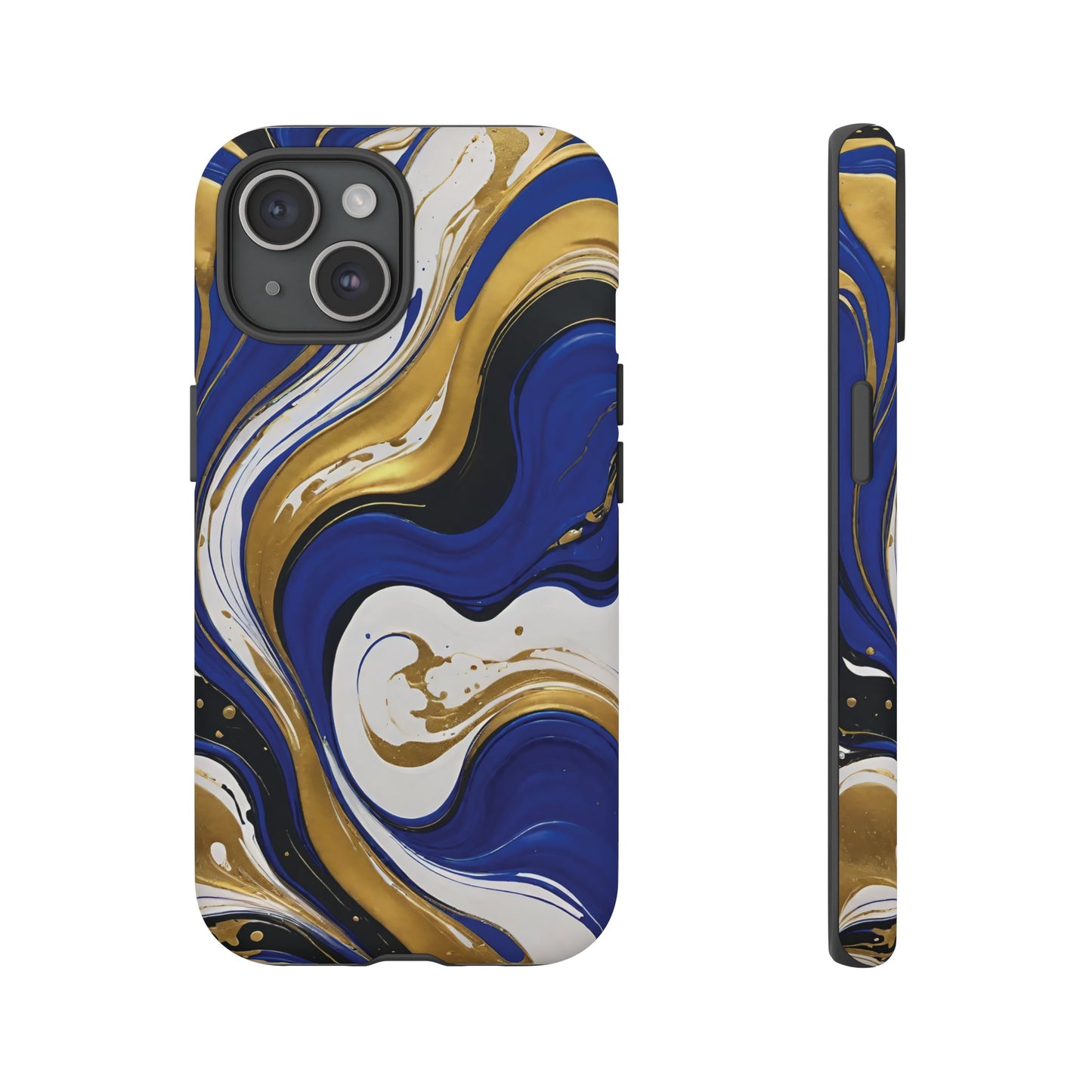 Blue and Gold Swirl 02