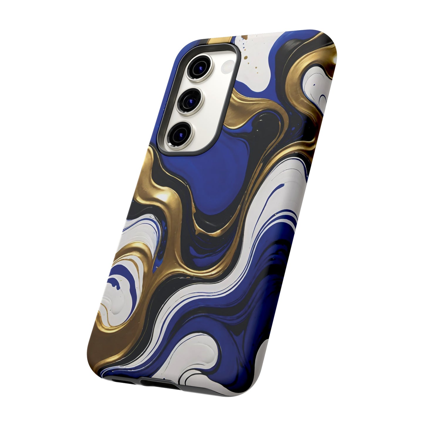 Blue and Gold Swirl 03