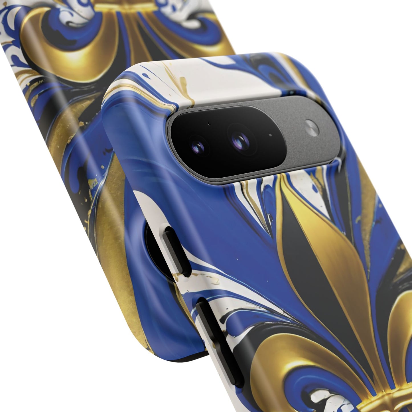 Blue and Gold Fleur-de-Lis 01